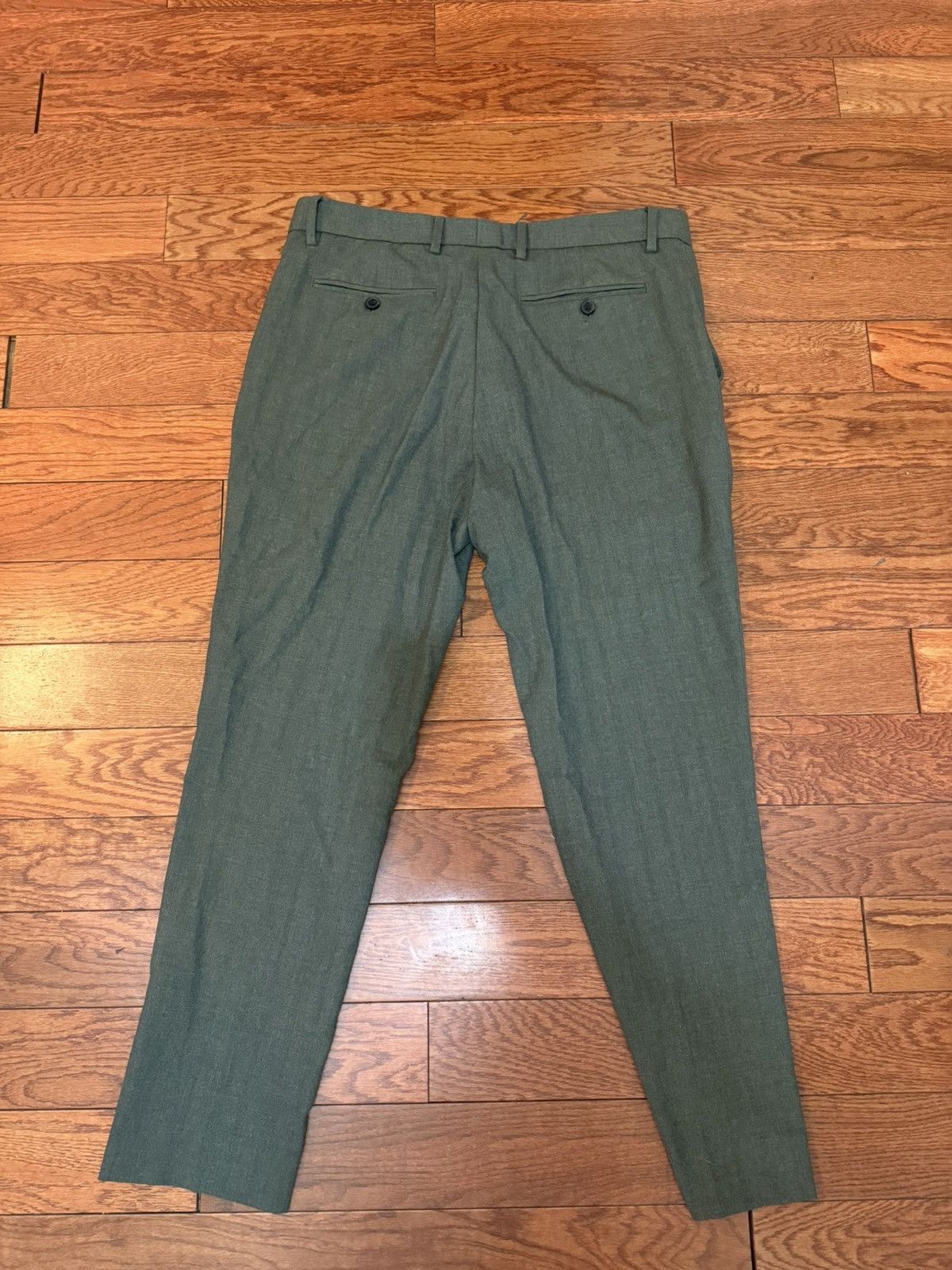 Banana Republic Tailored Fit Trousers in Forest Green Size US 32 / EU 48 - 2 Thumbnail