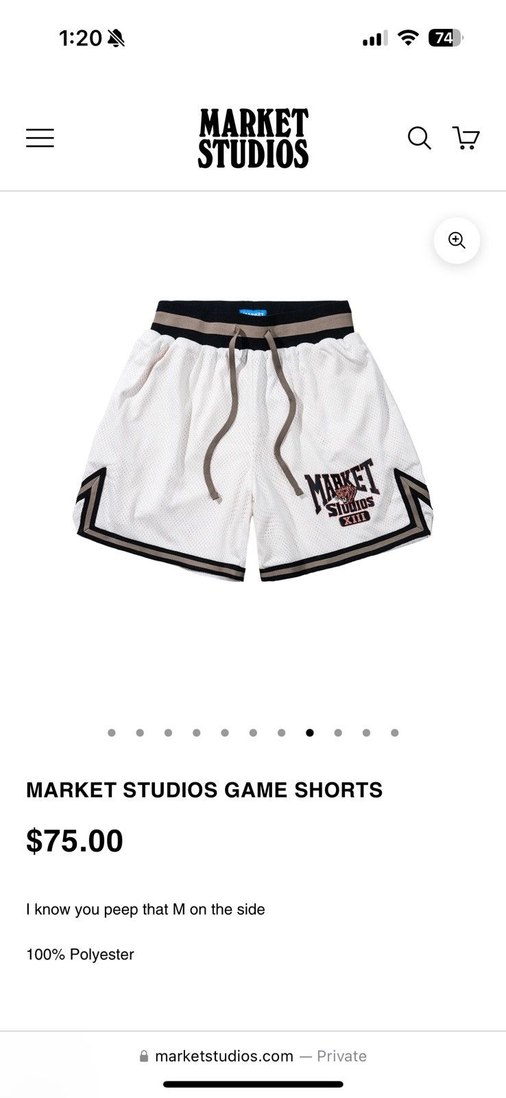 Market Market Studios Game Shorts Size US 34 / EU 50 - 5 Thumbnail