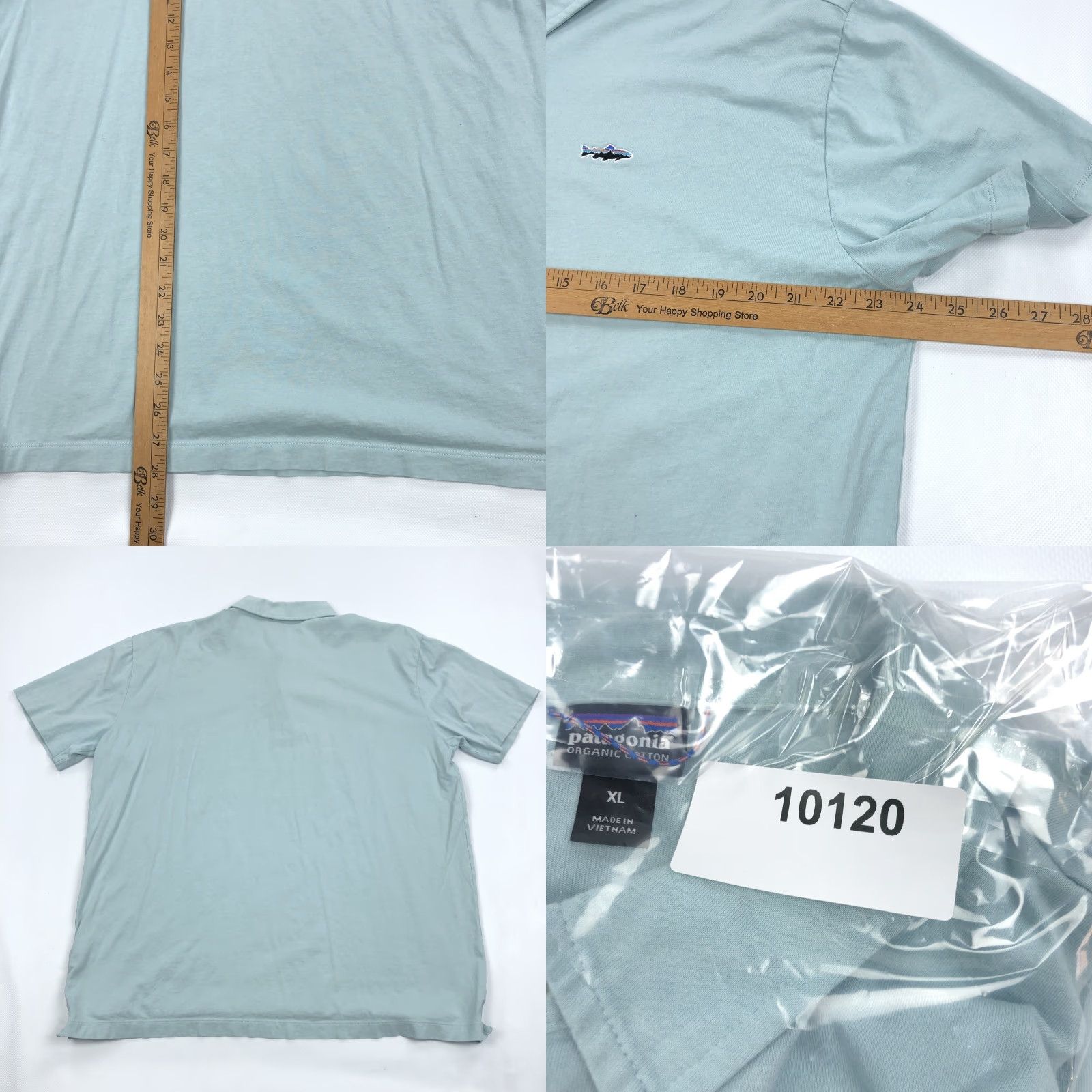 Patagonia Patagonia Polo Shirt Men's XL Organic Cotton Blue-Green Embroidered Fish Logo Golf Casual Everyday Size US XL / EU 56 / 4 - 8 Thumbnail