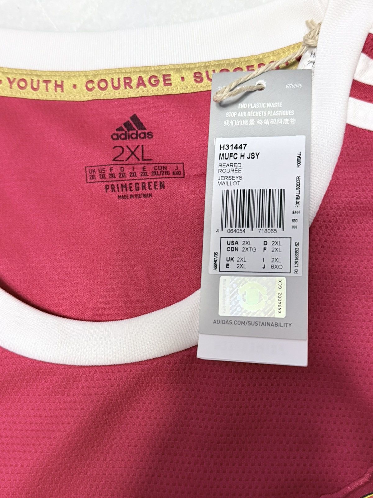 Adidas 2021-2022 Brand New M.U Cristiano Ronaldo Shirt 2XL Size US XXL / EU 58 / 5 - 7 Thumbnail