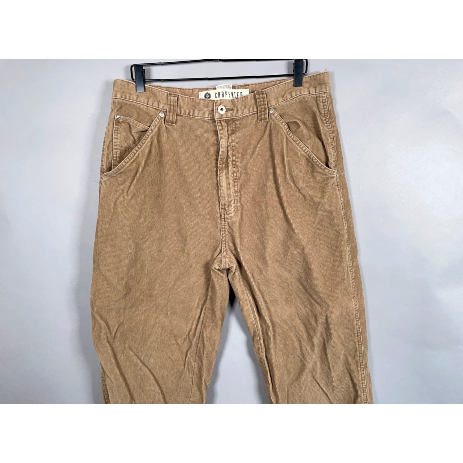 Vintage Vintage Arizona Jeans Brown Corduroy Carpenter Pants Men 36 x 28 Workwear Grunge Skateboarding Size US 36 / EU 52 - 4 Thumbnail