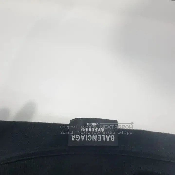 Balenciaga Balenciaga Black Logo Embroidered Short Sleeve T. Size US S / EU 44-46 / 1 - 3 Thumbnail
