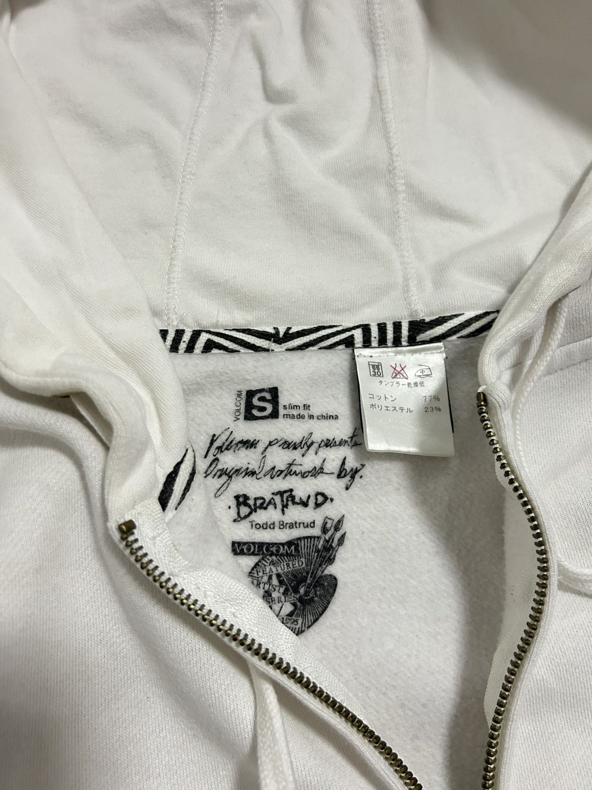 Beauty Beast 🔥RARE Volcom x Todd Bratrud "Artist Series" Zip Hoodie Size US S / EU 44-46 / 1 - 10 Thumbnail