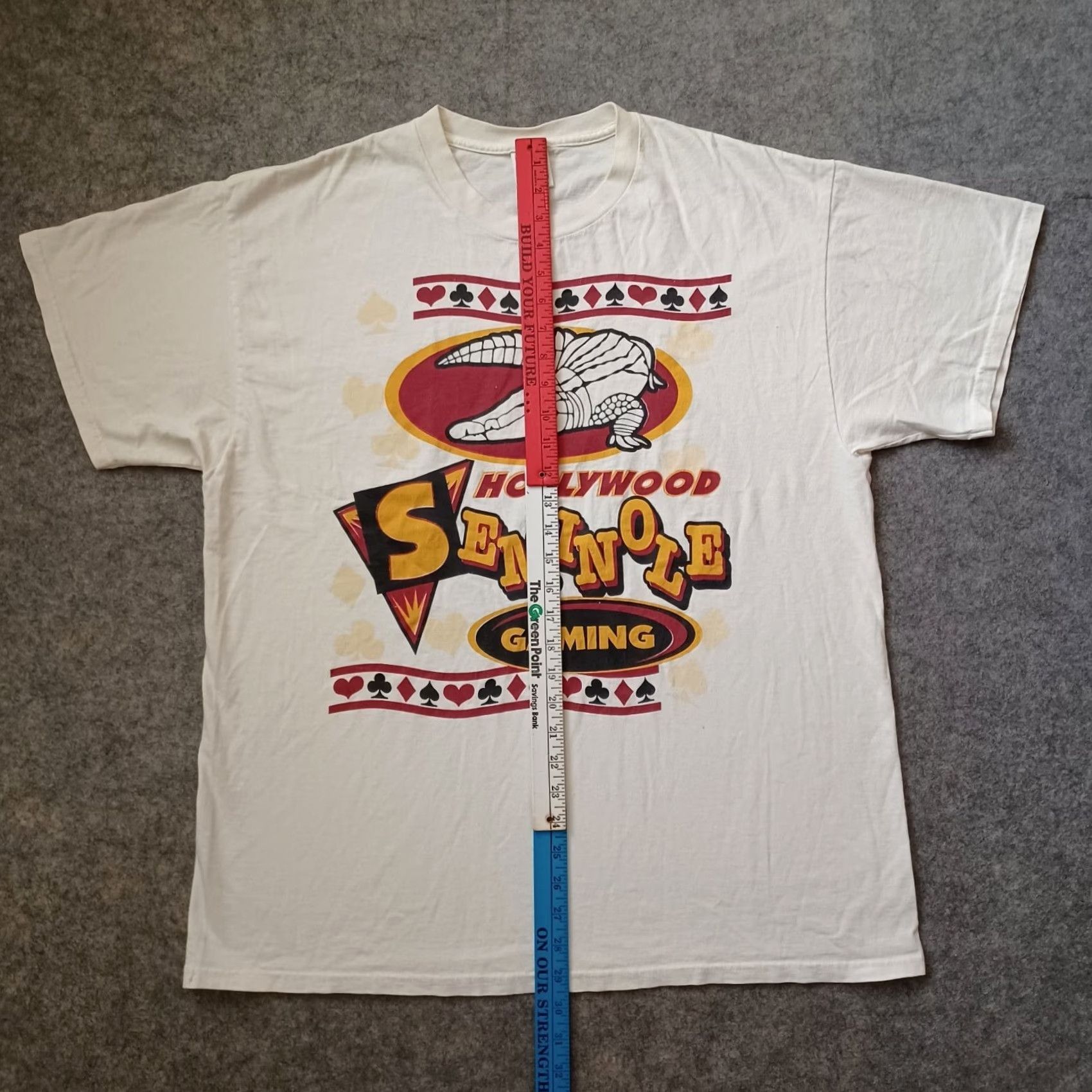 Delta VINTAGE Florida State Seminoles T Shirt Men XL Ivory Hollywood Gaming Graphic 1990s 90s Logo Braves? Size US XL / EU 56 / 4 - 7 Thumbnail