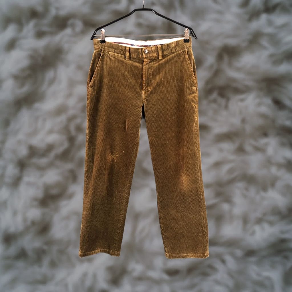 Ralph Lauren Ralph Lauren Pants Cotton Men Size 33/32 Brown Chino Straight Regular Front Flat Front 99% Cotton 1% Elastane Vintage No Casual Everyday Size US 33 - 1 Thumbnail
