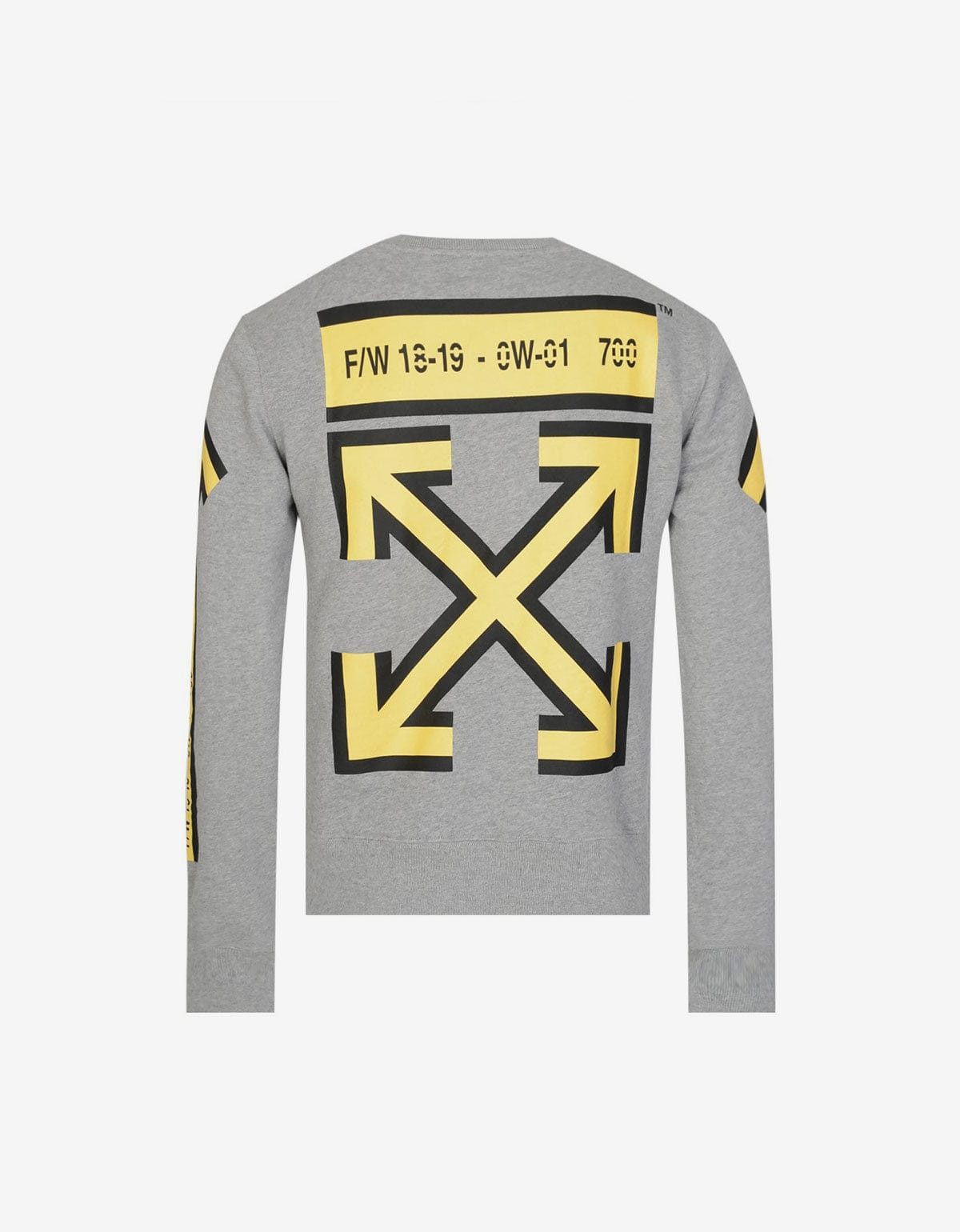 Off-White Off-White Grey Arrows Print Sweatshirt Size US XXL / EU 58 / 5 - 2 Thumbnail