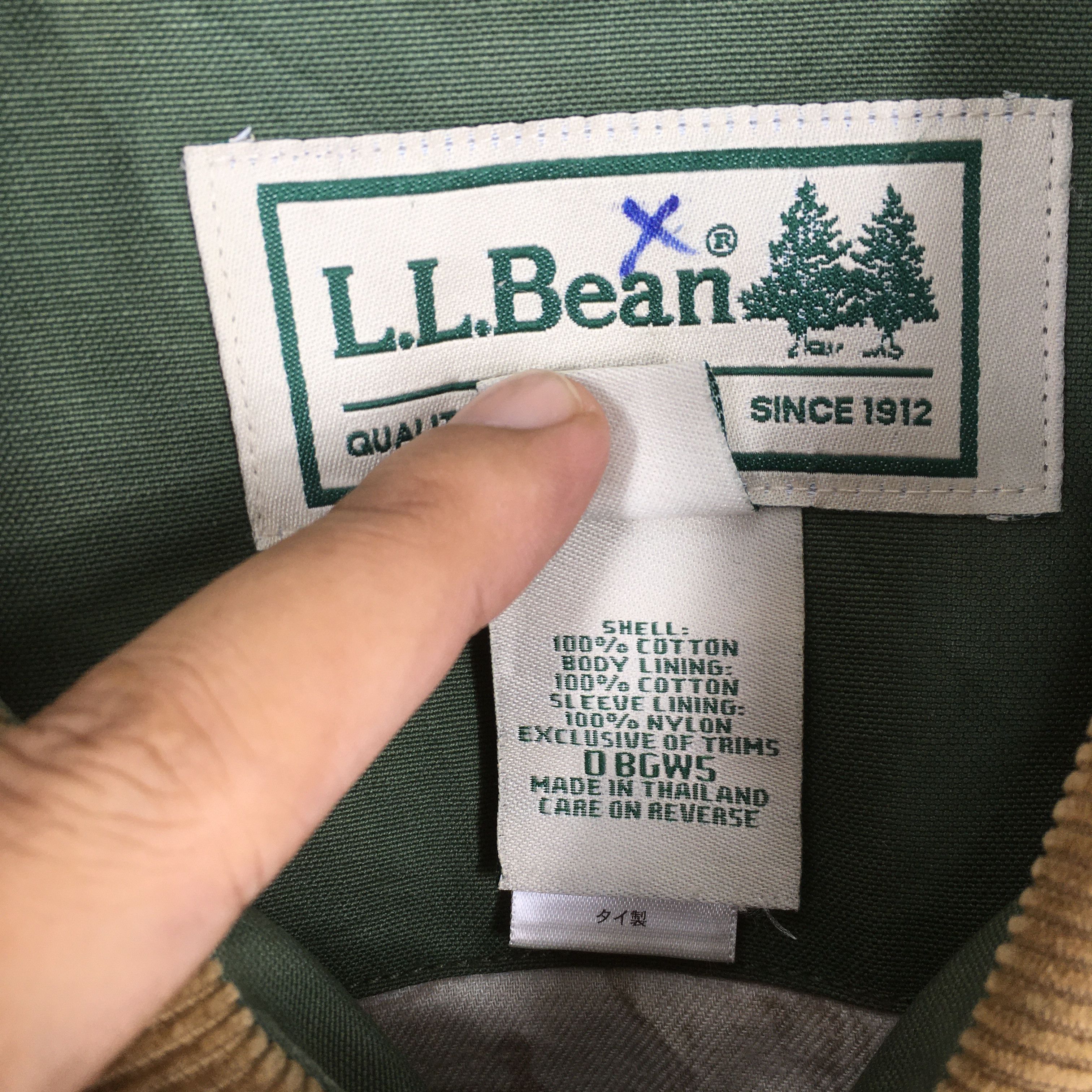 L.L. Bean Vintage 1990s LL Bean Hunting Green Duck Chore Jacket L Size US L / EU 52-54 / 3 - 7 Thumbnail