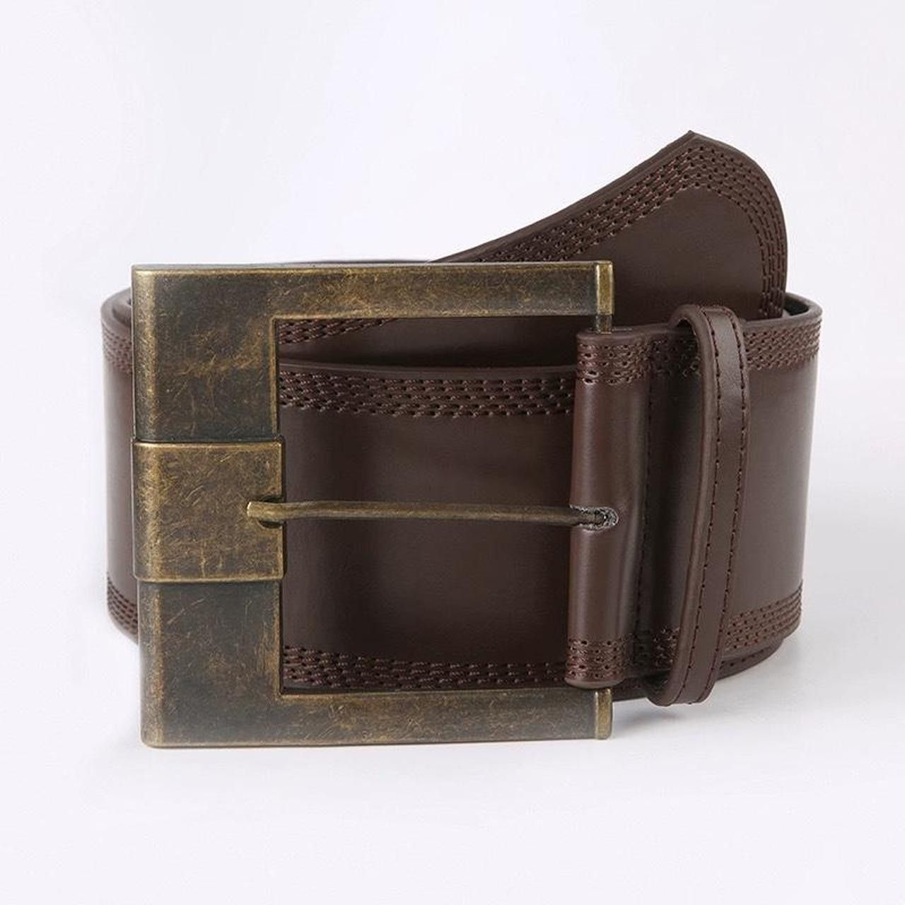 Japanese Brand Y2K Chunky Oversized Buckle Boho Belt Size ONE SIZE - 6 Thumbnail