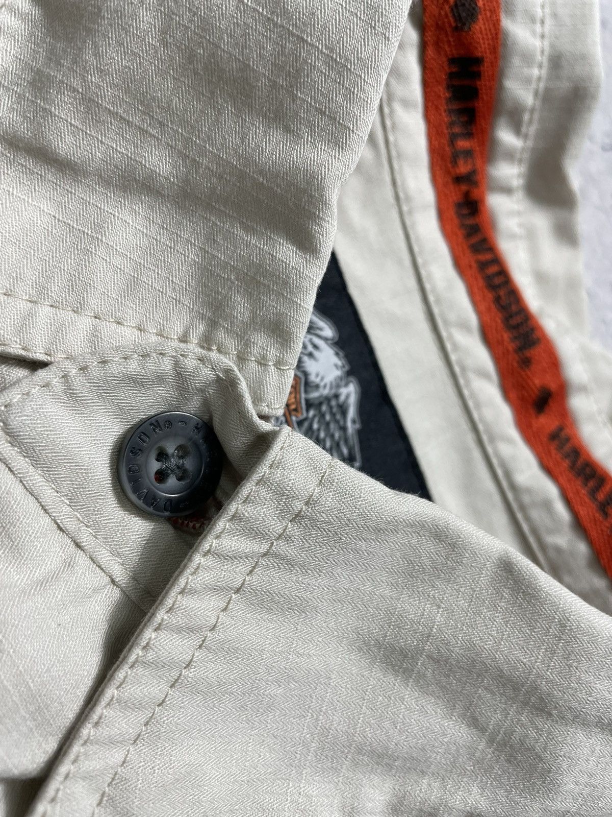 Harley Davidson Vintage Harley Davidson Short Sleeve Button Shirt Big Logo Size US XXL / EU 58 / 5 - 6 Thumbnail