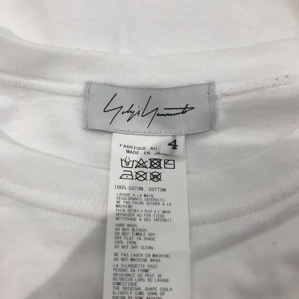 Yohji Yamamoto YOHJI YAMAMOTO // Hem logo print T-shirt Size US XL / EU 56 / 4 - 5 Thumbnail