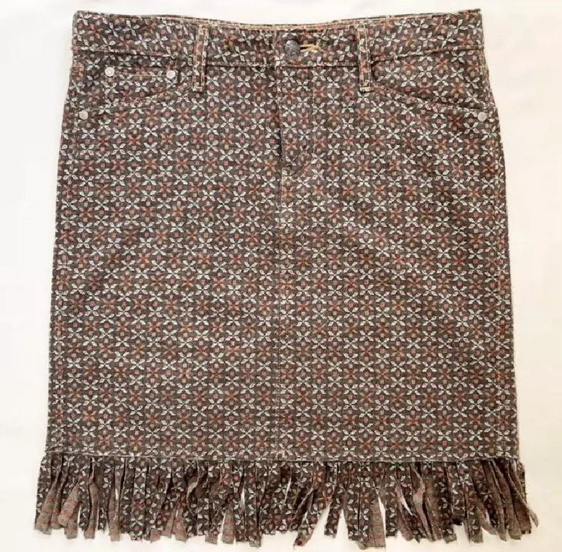 Junya Watanabe Junya Watanabe x Levi's Fringe Skirt Size 32" / US 10 / IT 46 - 1 Thumbnail