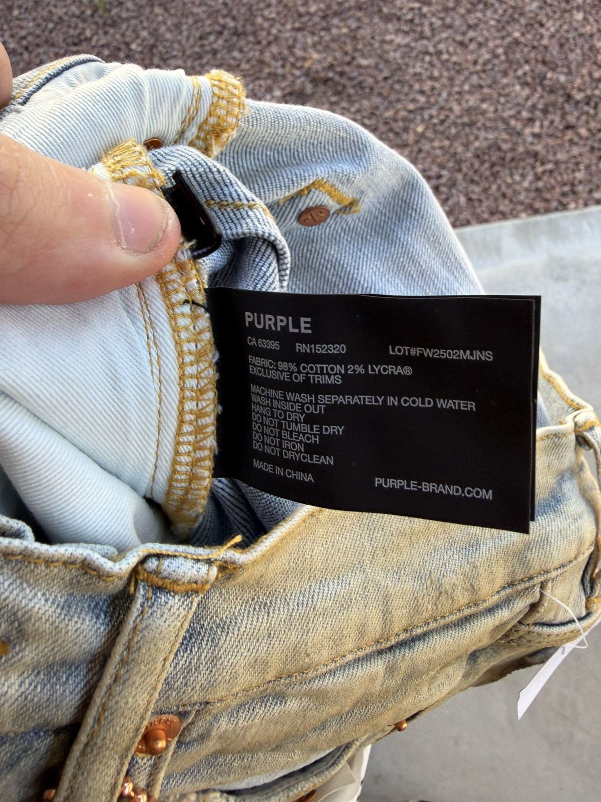 Purple Brand Purple Brand P001 Superlight Oil Repair Jeans Light 28 Waist Size US 28 / EU 44 - 9 Thumbnail