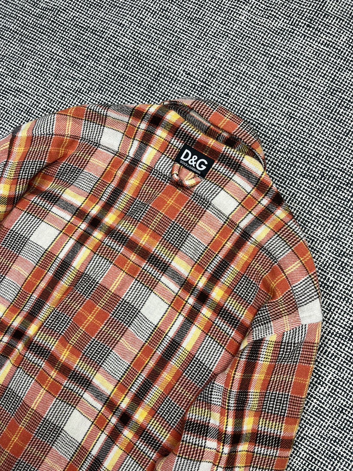 Dolce & Gabbana y2k D&G Dolce & Gabbana distressed oversized flannel shirt Size US L / EU 52-54 / 3 - 3 Thumbnail