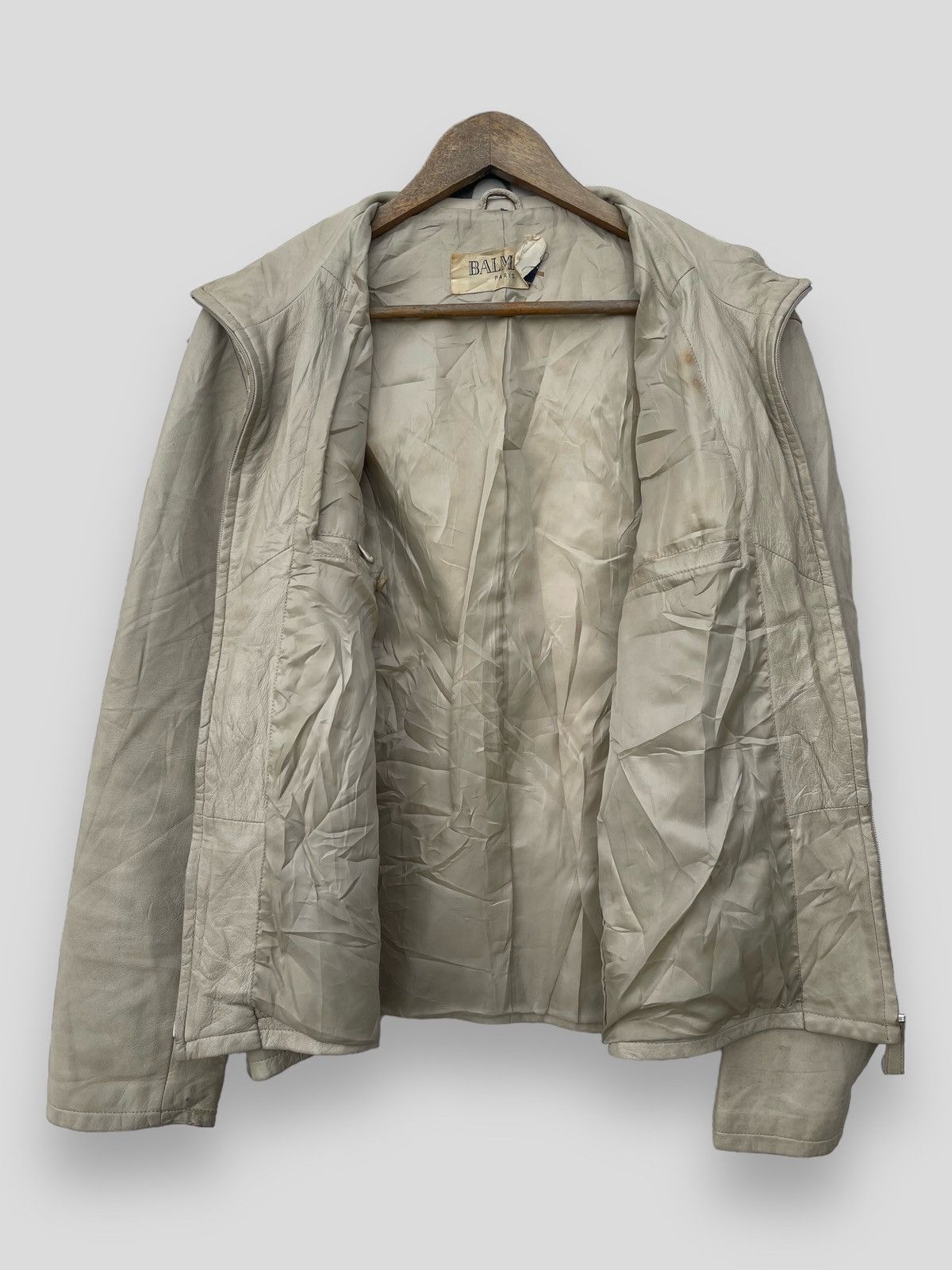 Balmain 🔥 BALMAIN PARIS SHEEPSKIN LEATHER JACKET Size US M / EU 48-50 / 2 - 4 Thumbnail