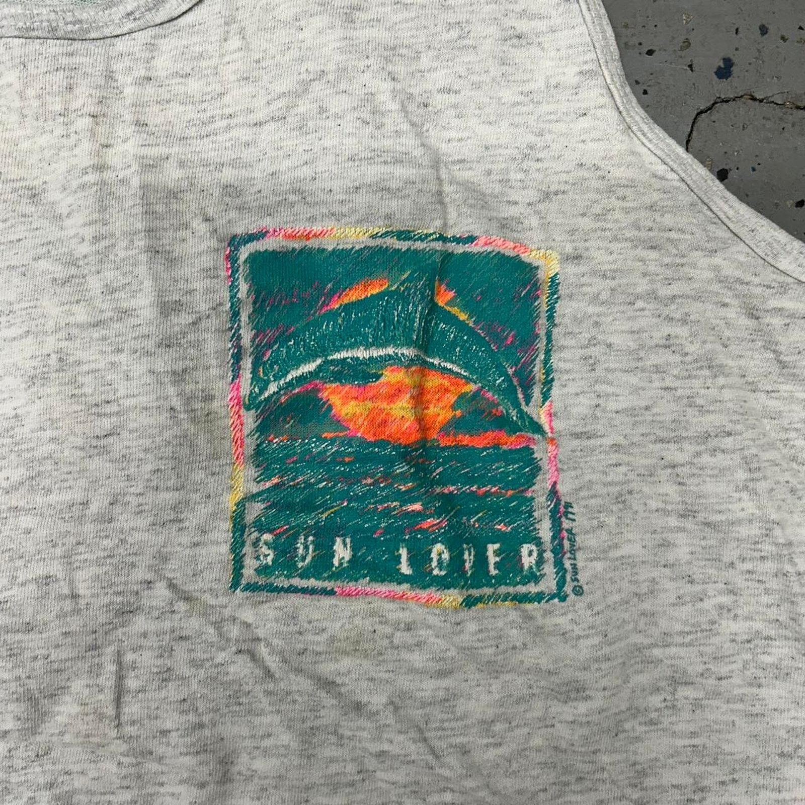 Other VTG 80s Sun Lover Tank Top Size XL / US 12-14 / IT 48-50 - 5 Thumbnail
