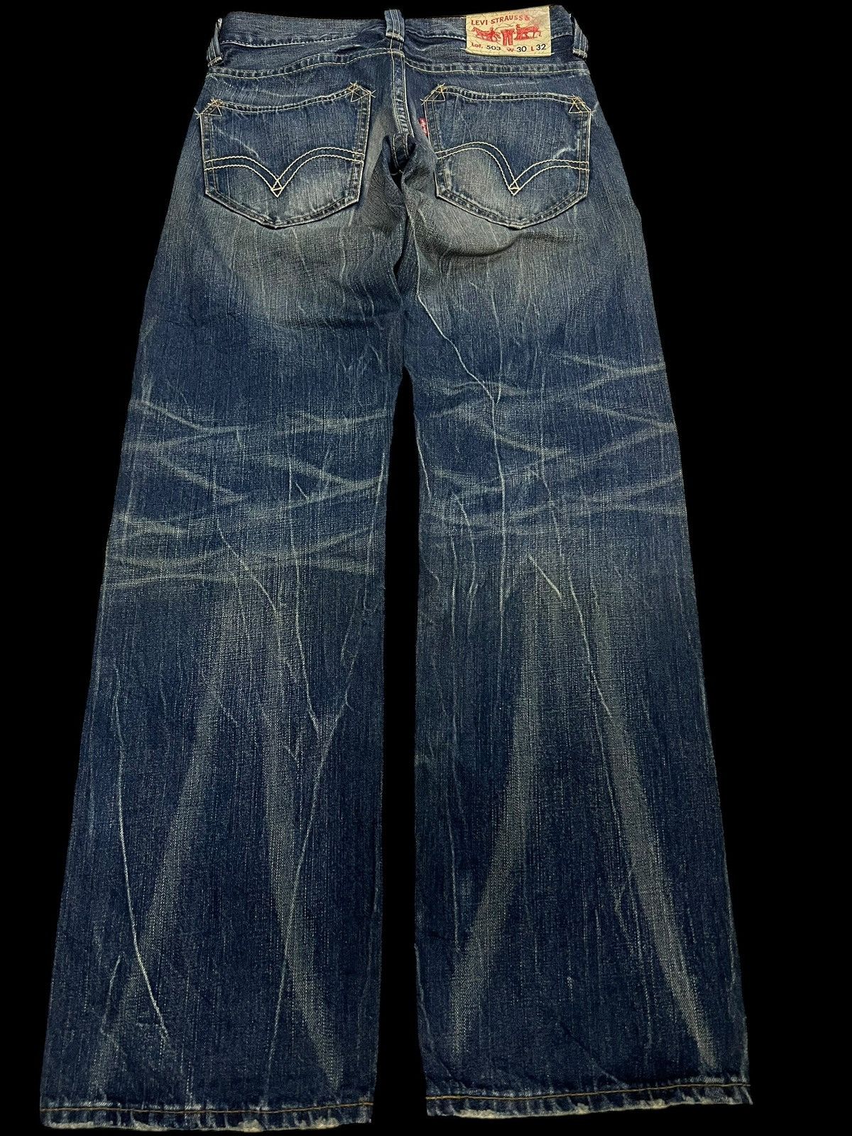 Levi's × Levi's Vintage Clothing 💥Baggy 90s Vintage Levis 503 Mud Wash Jean Size US 30 / EU 46 - 2 Thumbnail