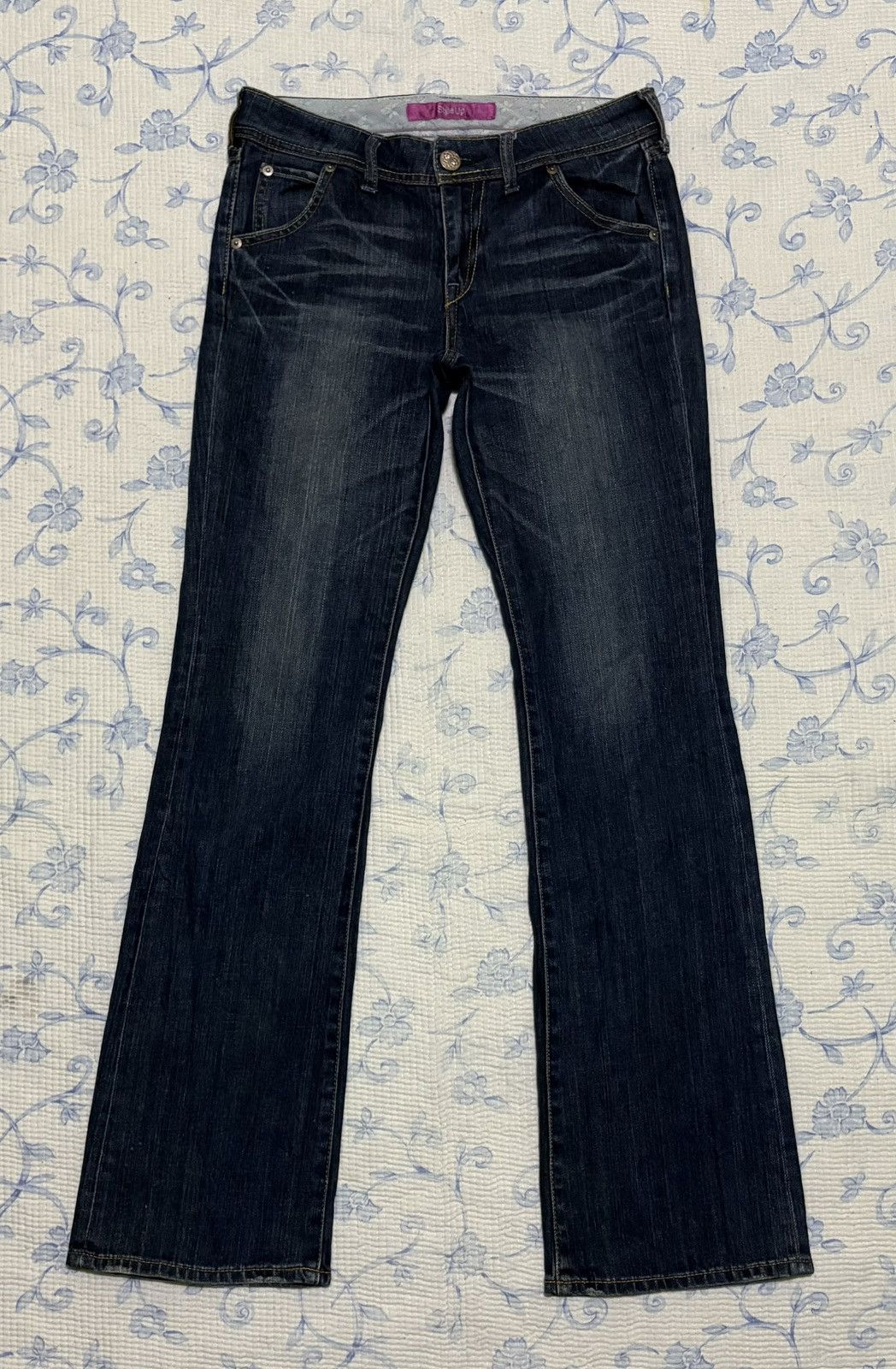 Uniqlo Japanese Uniqlo Style Up Streetwear Pant Flared Denim Size US 30 / EU 46 - 2 Thumbnail