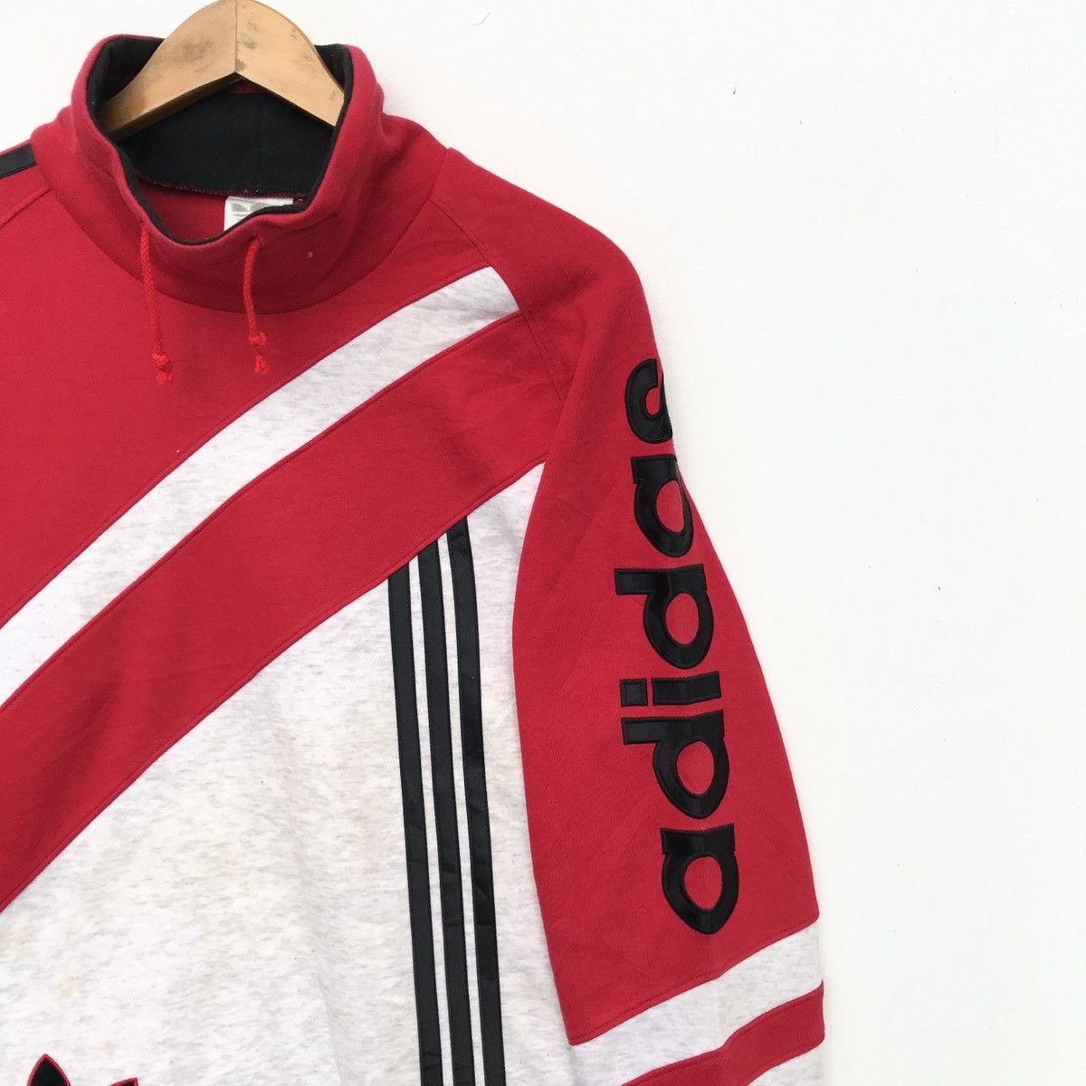 Adidas × Vintage Vintage Adidas Big Logo Sweatshirt Size US M / EU 48-50 / 2 - 2 Thumbnail