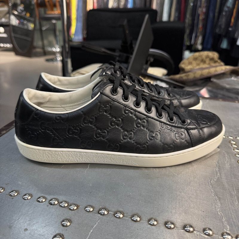 Other Gucci Brooklyn Black Leather Sneakers for Men Size US 9 / EU 42 - 6 Thumbnail