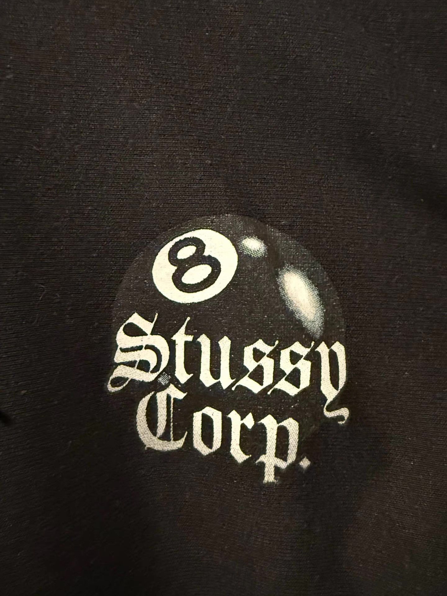 Stussy Stussy black 8Ball printed hoodie Q20 Size US L / EU 52-54 / 3 - 3 Thumbnail