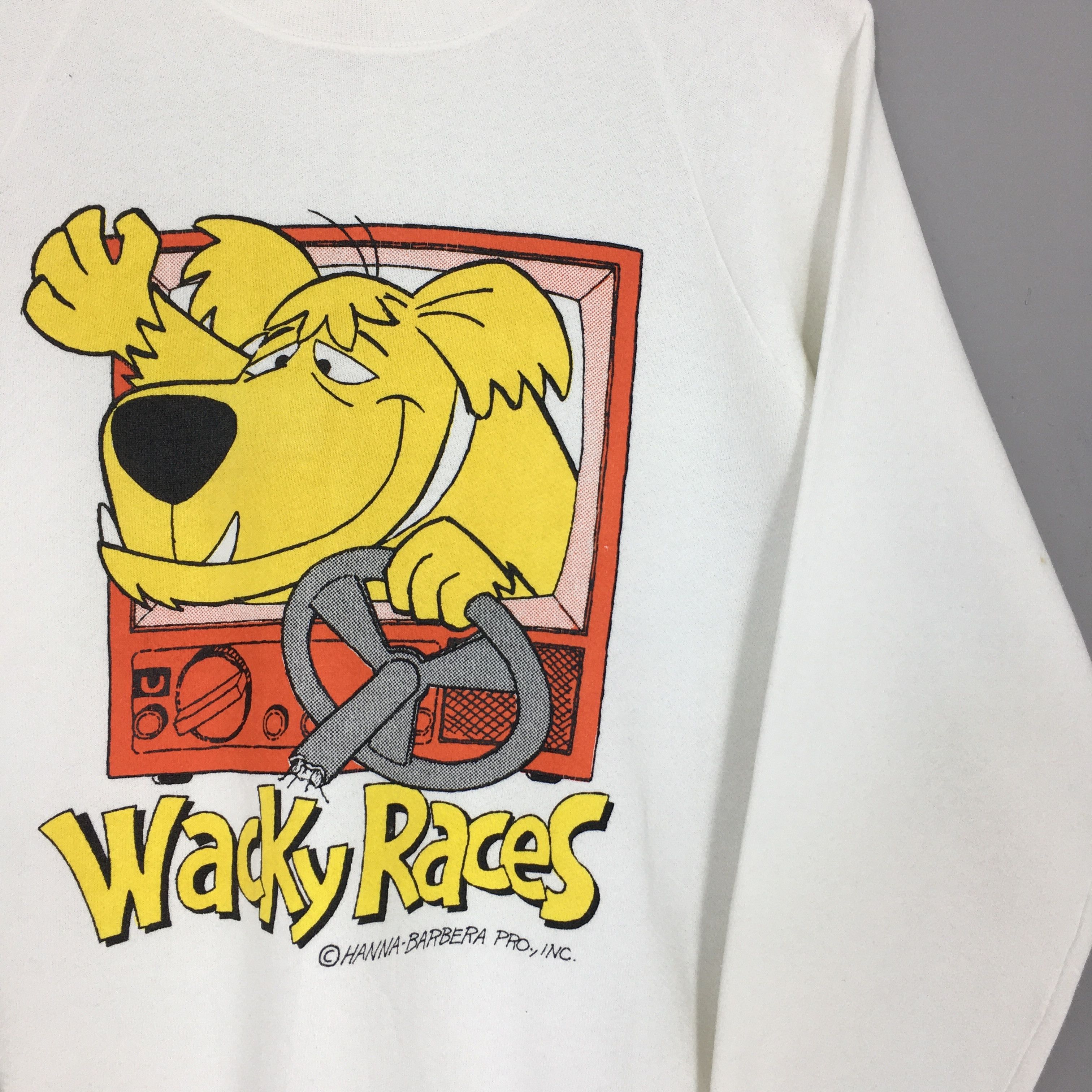 Fruit Of The Loom × Vintage Vintage 1990s Muttley Dog Wacky Races Sweatshirt Medium Size US M / EU 48-50 / 2 - 2 Thumbnail