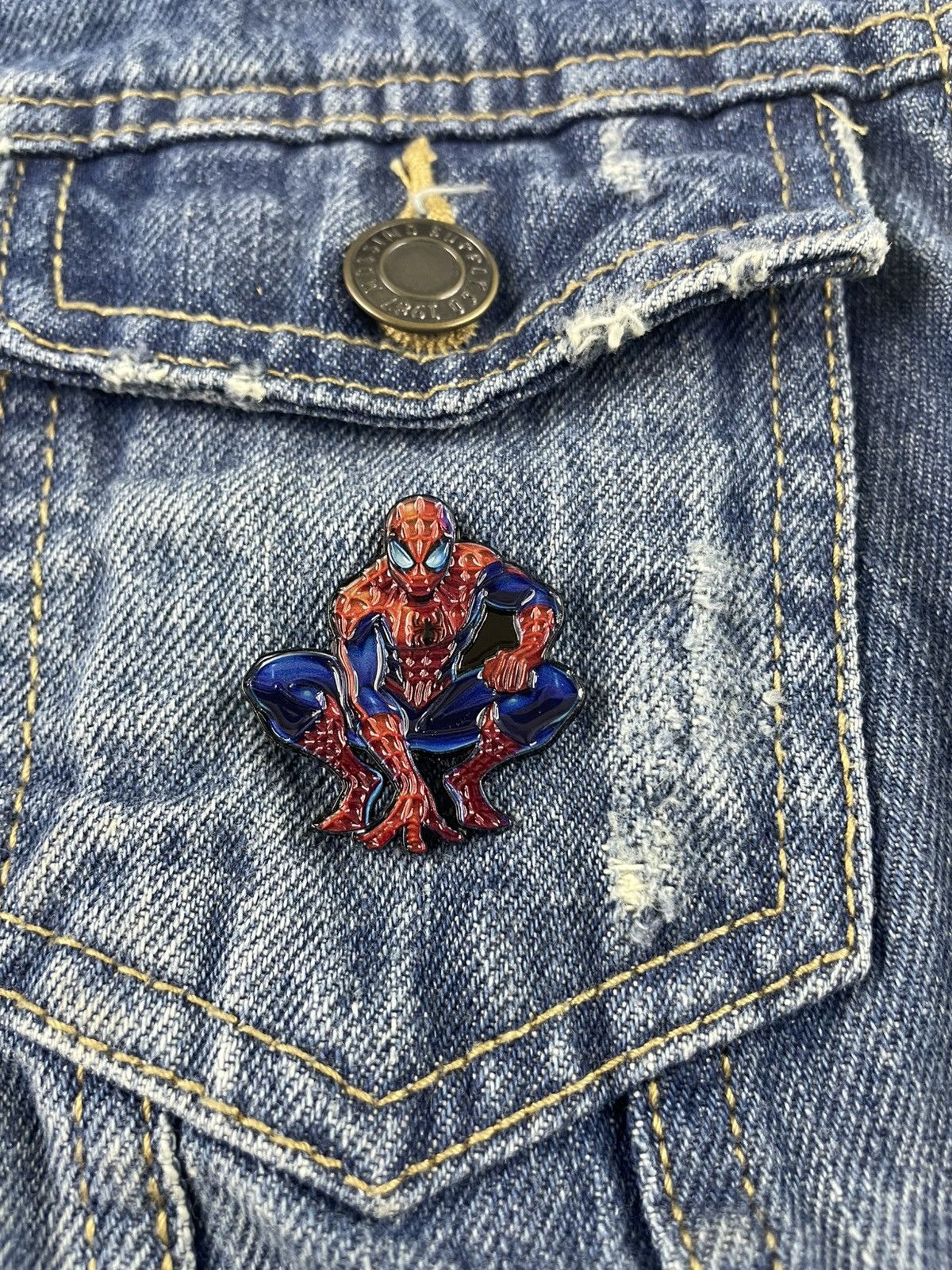 Other Spider-Man 1.5 Inch Enamel Pin Size ONE SIZE - 9 Thumbnail