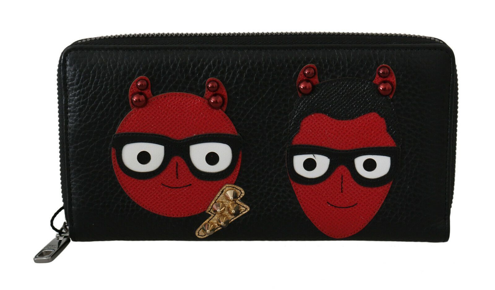 Dolce & Gabbana Chic Black and Red Leather Continental Men's Wallet Size ONE SIZE - 1 Thumbnail