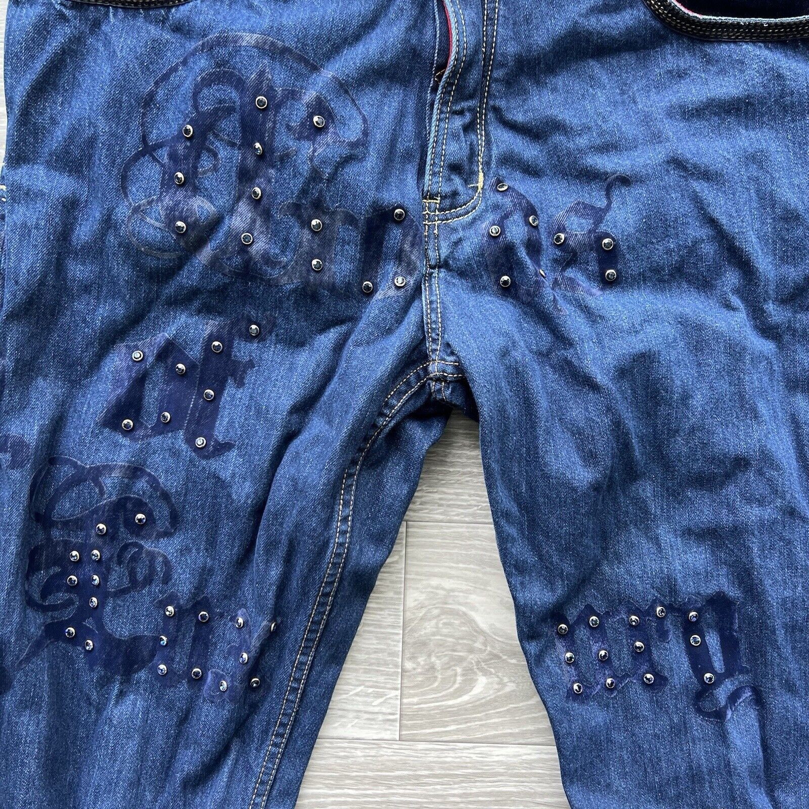 Other Vintage CROWN HOLDER Y2K Baggy Emo Grunge Jeans Size US 40 / EU 56 - 5 Thumbnail