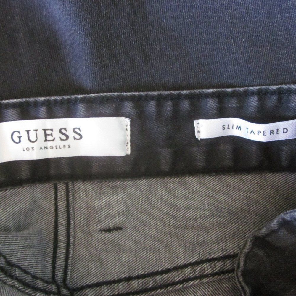 Guess GUESS Jeans Camo Trim Size 32 Slim Black Denim Size 24" / US 00 / IT 34 - 5 Thumbnail