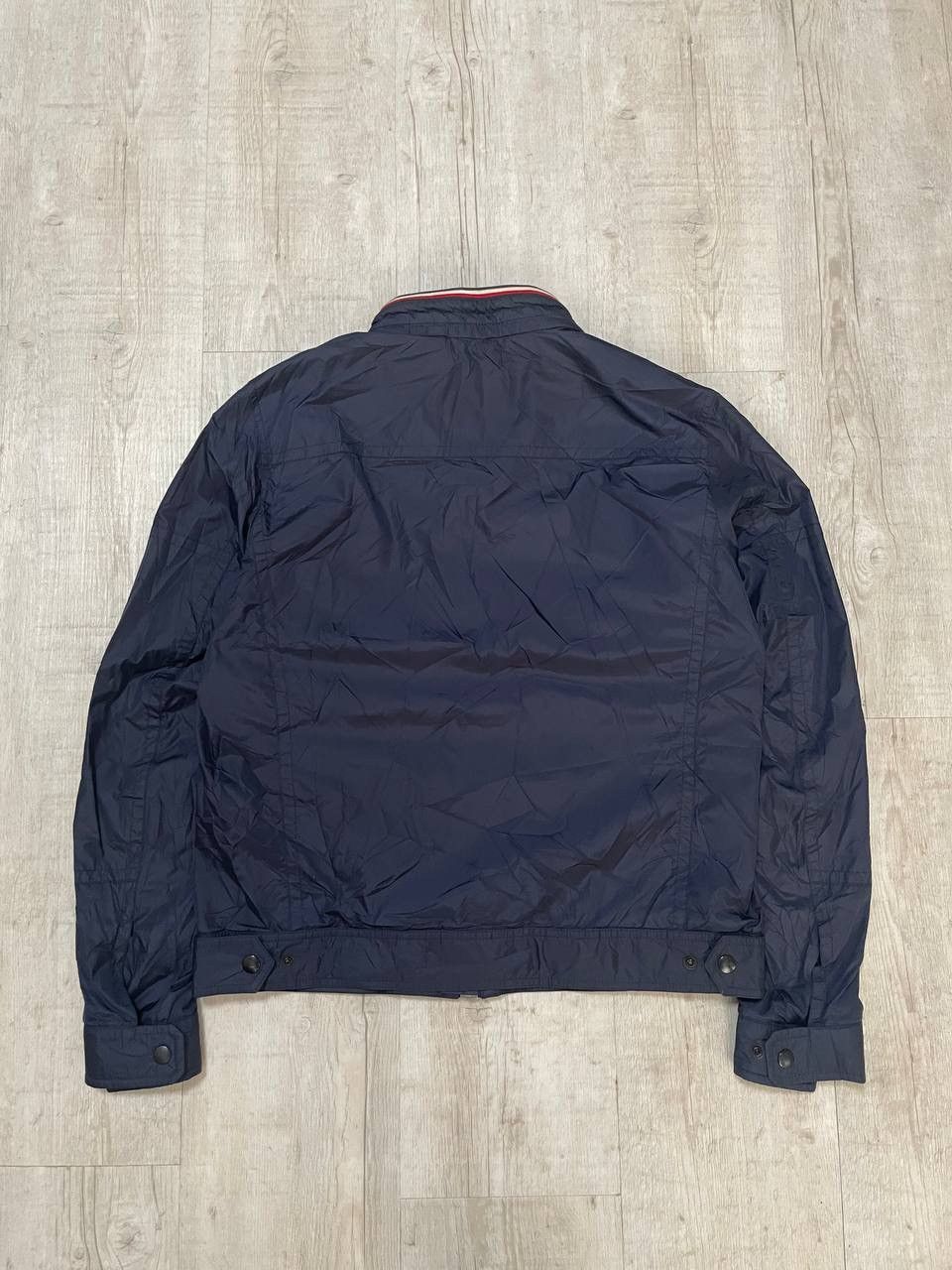 Moncler light jacket navy blue logo in hend 2 size S-M