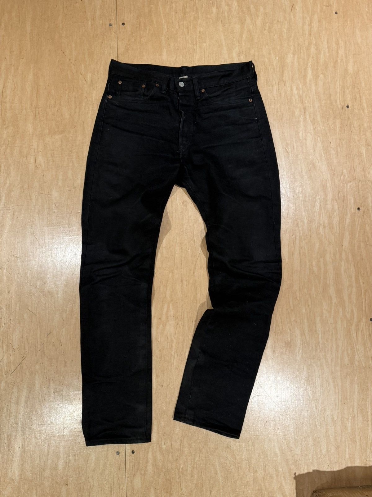 RRL Ralph Lauren RRL ralph lauren Slim Fit Black Selvedge Jean 31x32 Size US 31 - 1 Thumbnail
