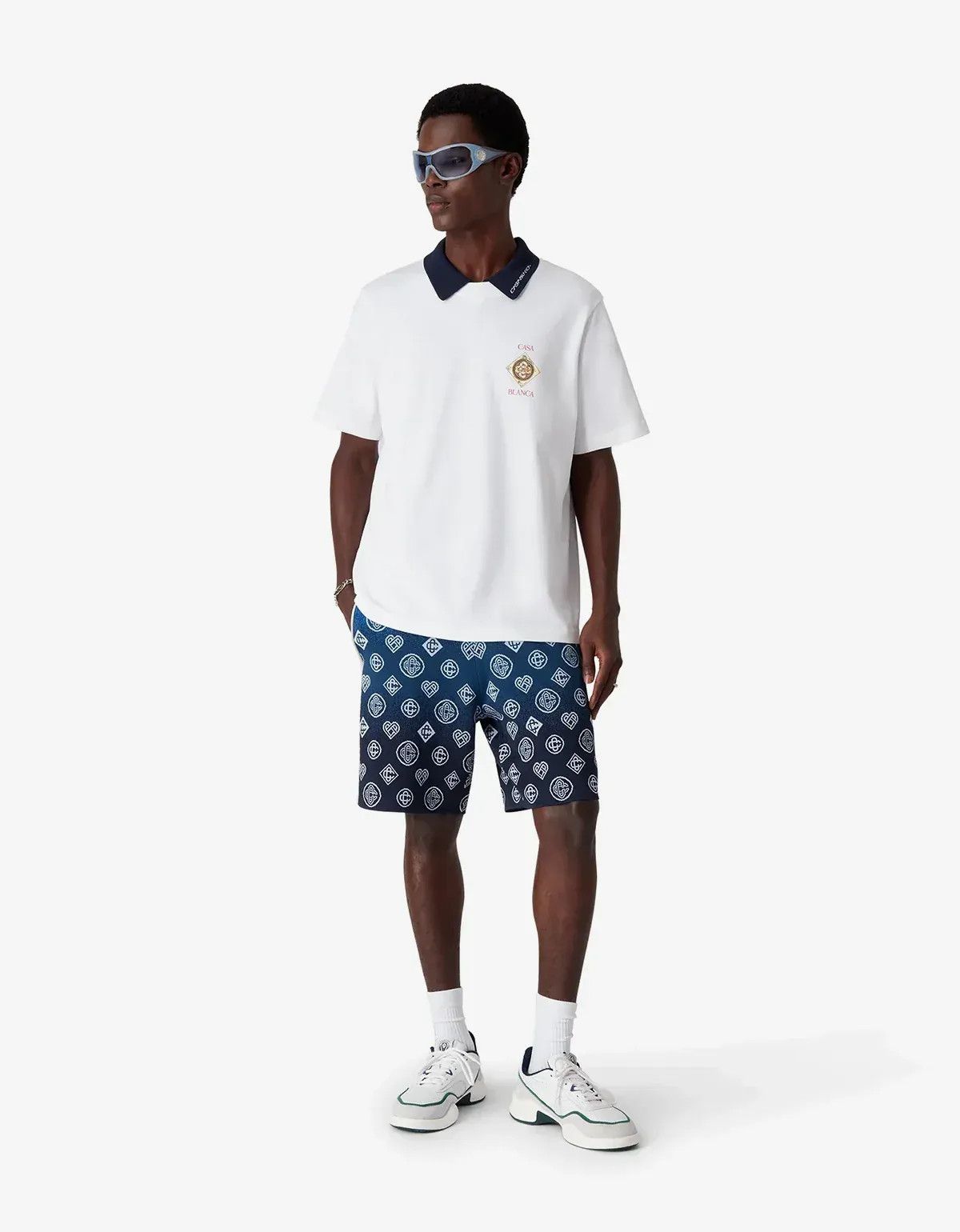 Casablanca Casablanca White Plafond Orne DeMusique Short Sleeve T‑Shirt Size US L / EU 52-54 / 3 - 5 Thumbnail
