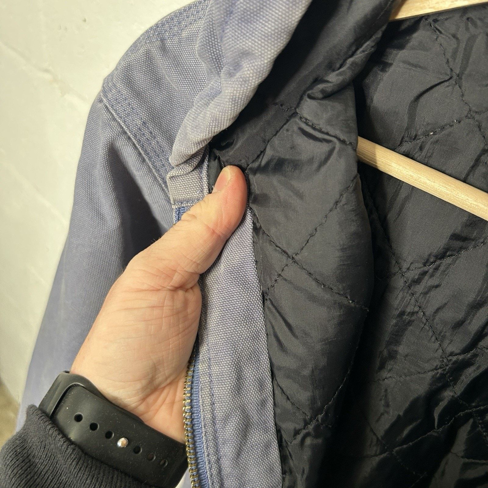 Carhartt Carhartt Quilt-Lined Hooded Active Jacket “Periwinkle” Size M / US 6-8 / IT 42-44 - 13 Thumbnail