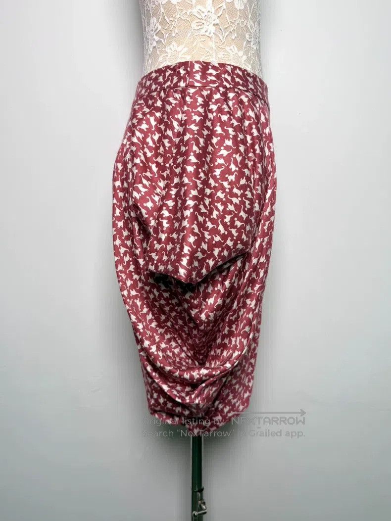 Vivienne Westwood Vivienne Westwood size 3 Grapefruit Pink Cat Pattern Asymme Size 23" - 3 Thumbnail