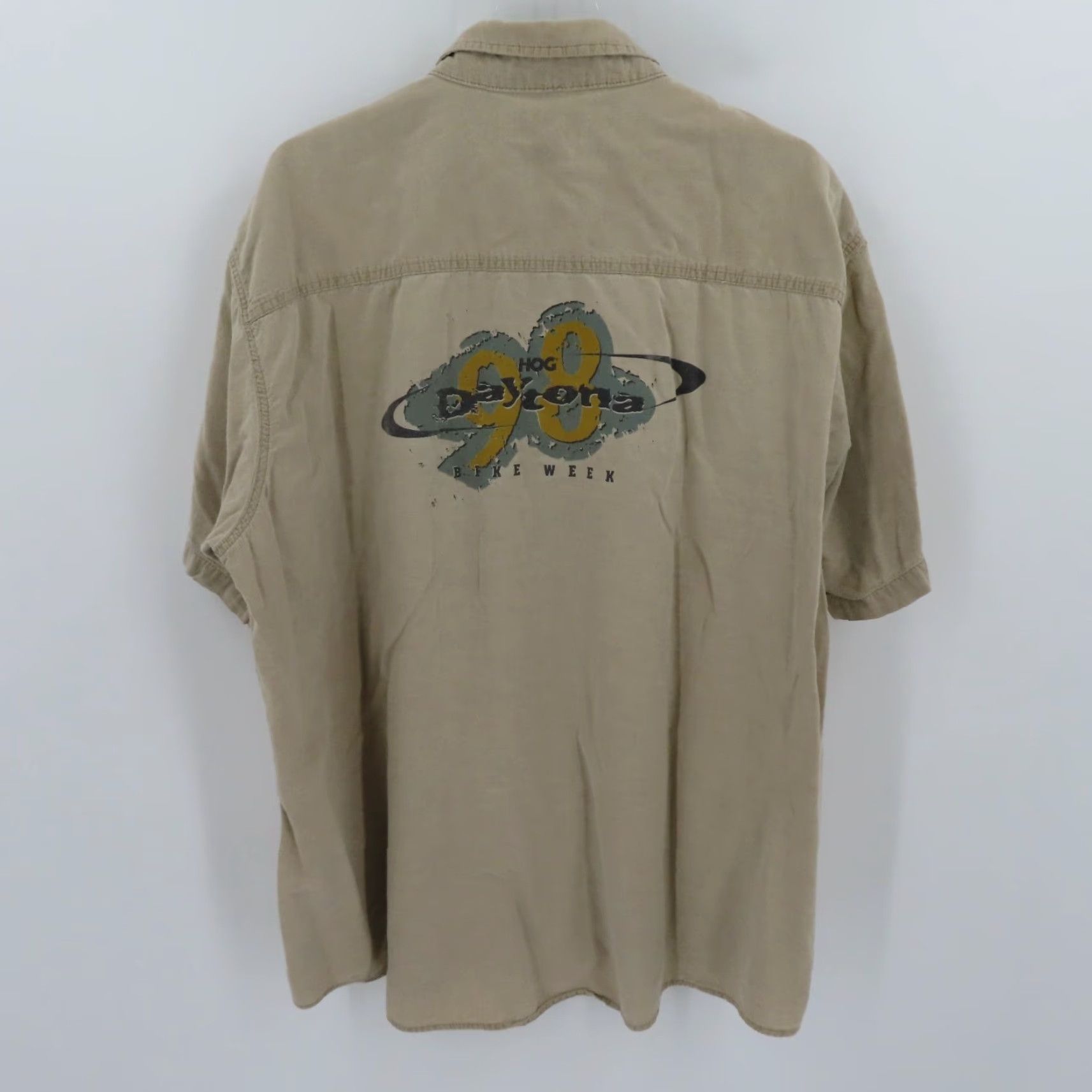 Vintage Coosa County Men 2X HOG 15 Daytona Bike Week 1998 Short Sleeve Button Shirt Top Size US XXL / EU 58 / 5 - 5 Thumbnail