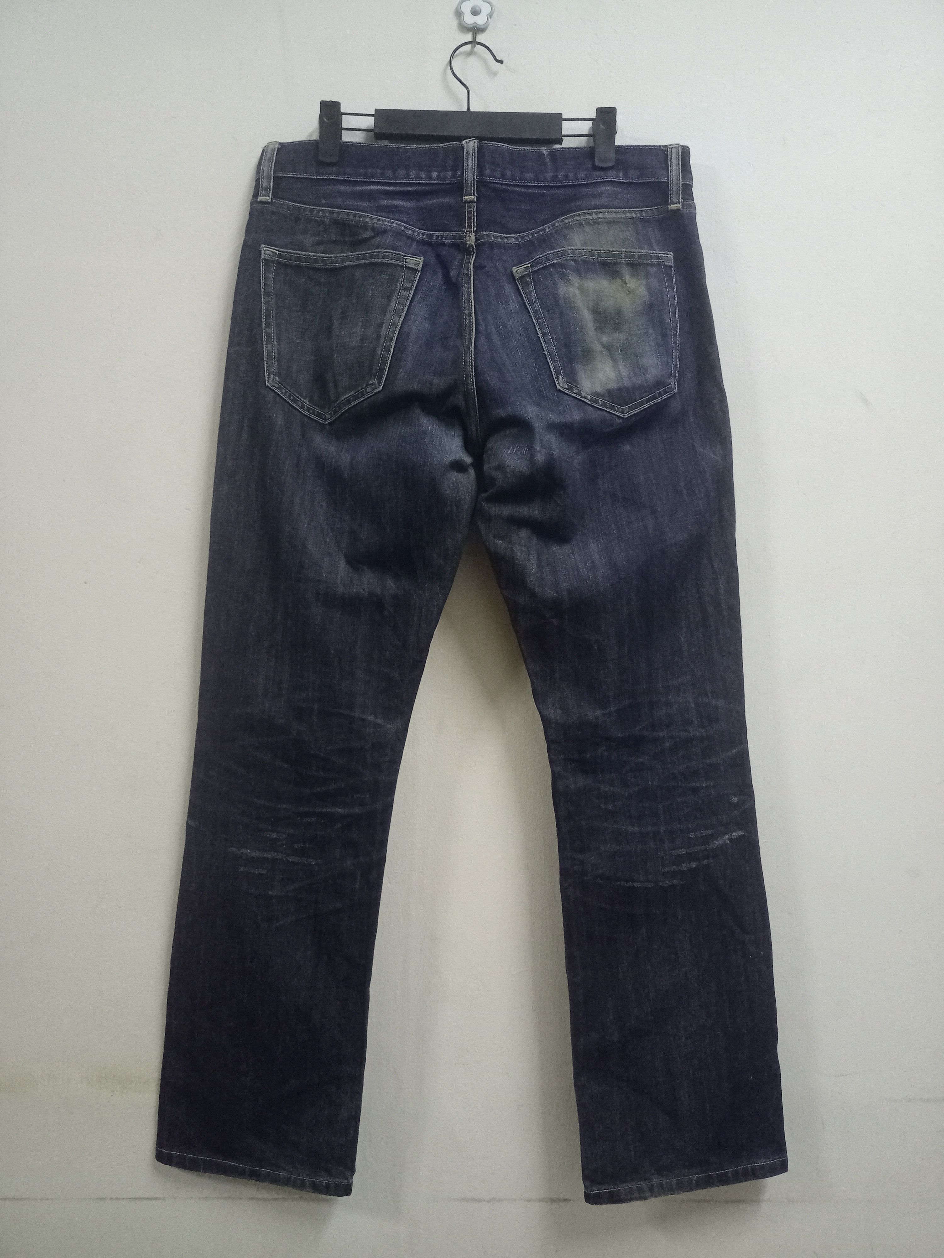 Japanese Brand × Uniqlo Vintage Japanese Uniqlo Mud Wash Style Loose Jeans 34x31 Size US 34 / EU 50 - 2 Thumbnail