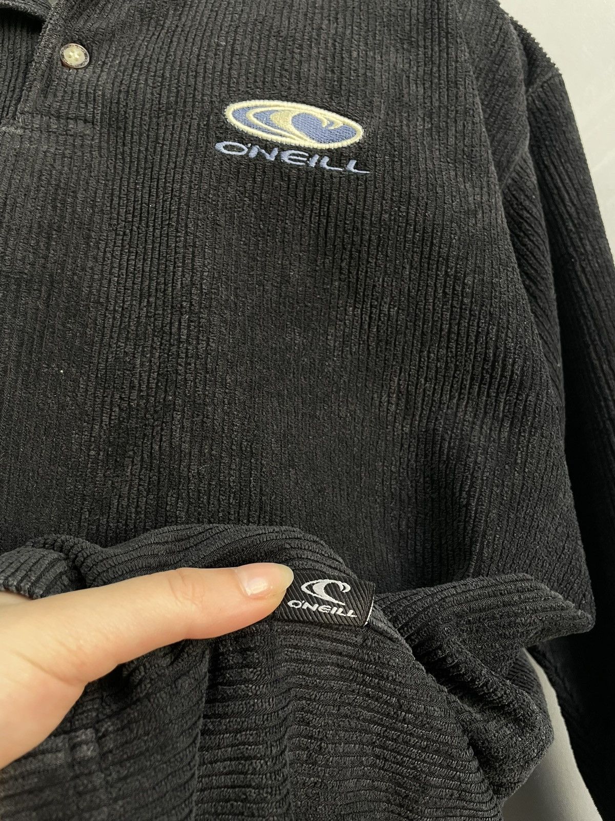 O'Neill O’Neill Black velvet y2k Pullover Sweatshirt longsleeve Size US L / EU 52-54 / 3 - 7 Thumbnail