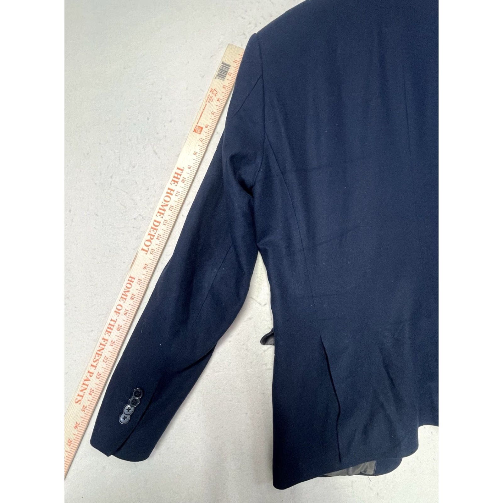 Scotch & Soda Scotch & Soda Blazer Mens Blue 50 Regular Wool Blend 2 Button Pocket Jacket Coat Mid-Length Vintage No Size 50R - 5 Thumbnail