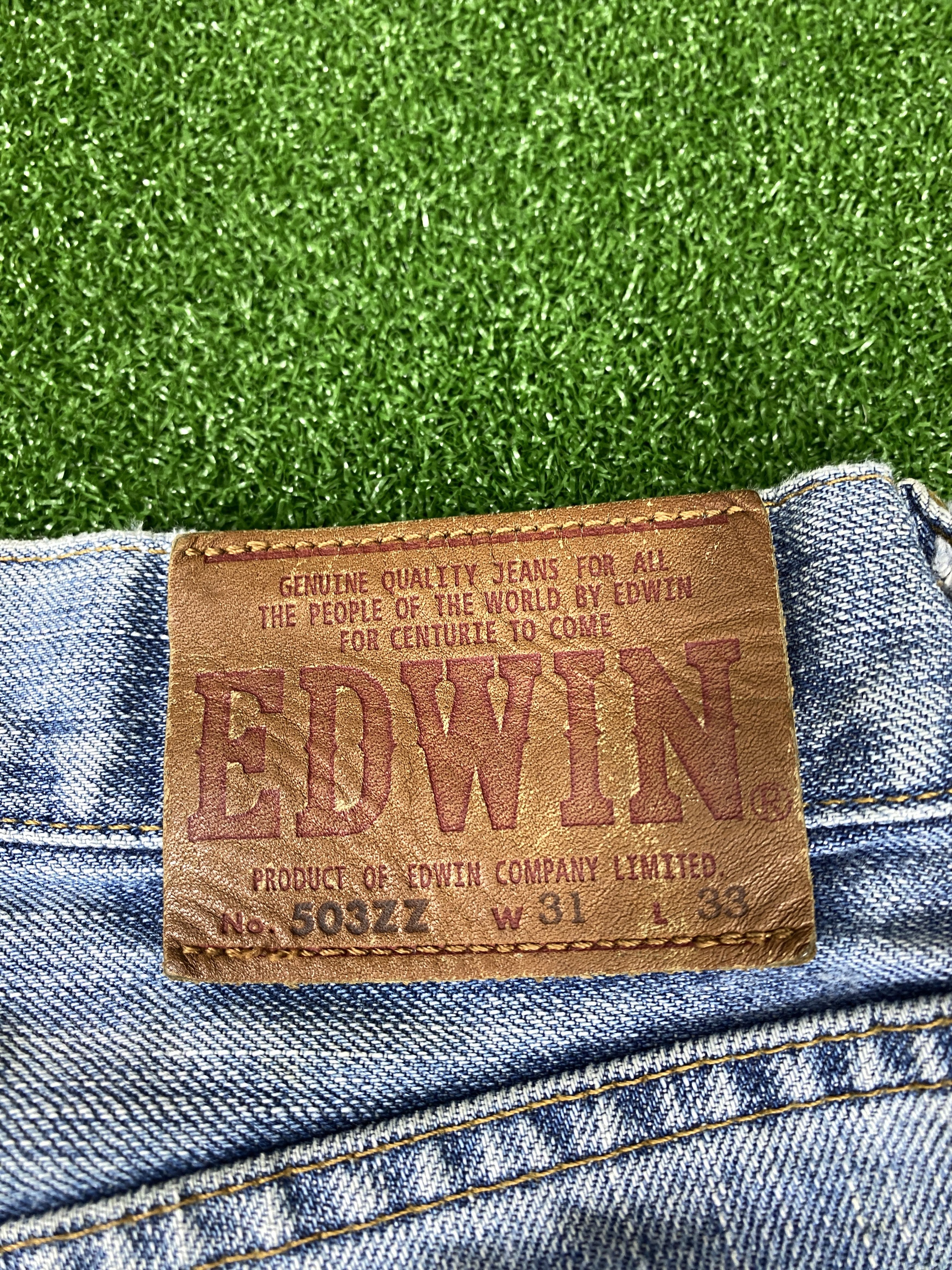 Edwin Vintage Edwin Distressed Mid Wash Jeans CP0030 Size US 30 / EU 46 - 10 Thumbnail