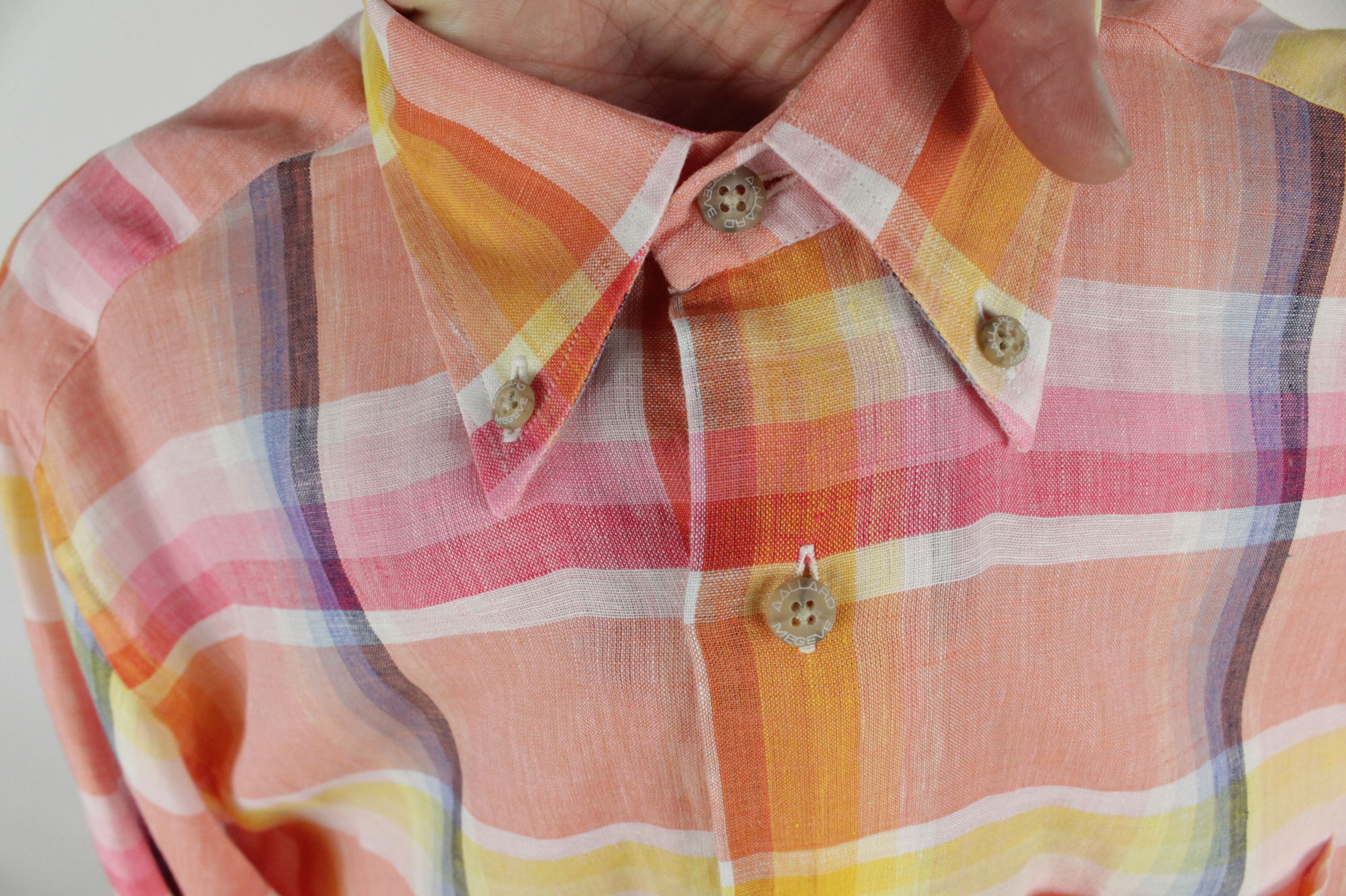 Other AAllard de Megeve Relax Fit Multicolor Linen Shirt Size US M / EU 48-50 / 2 - 4 Thumbnail