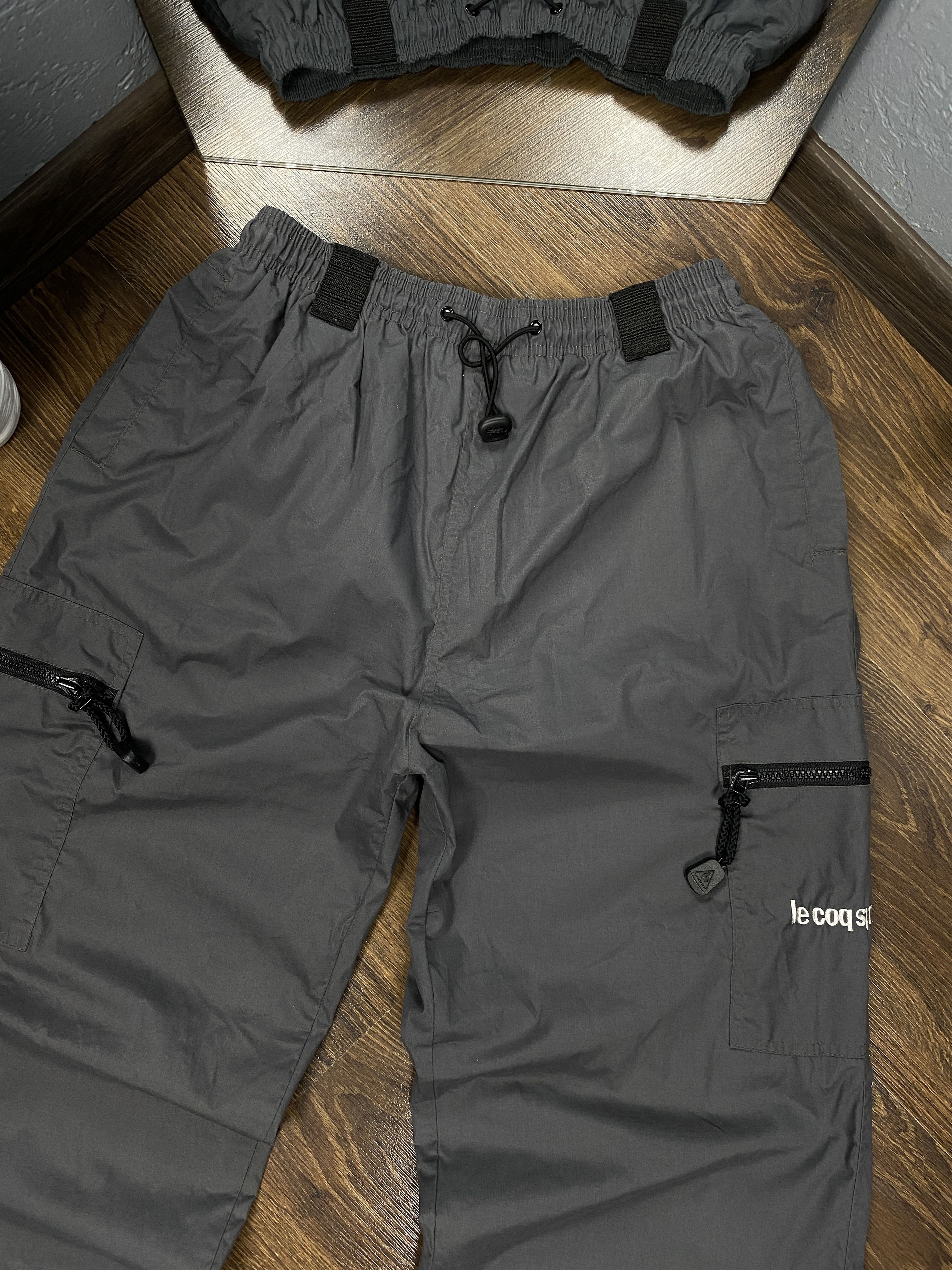 20471120 Le Coq Sportif 90s Vintage Mens Baggy Cargo Pants Size US 32 / EU 48 - 2 Thumbnail