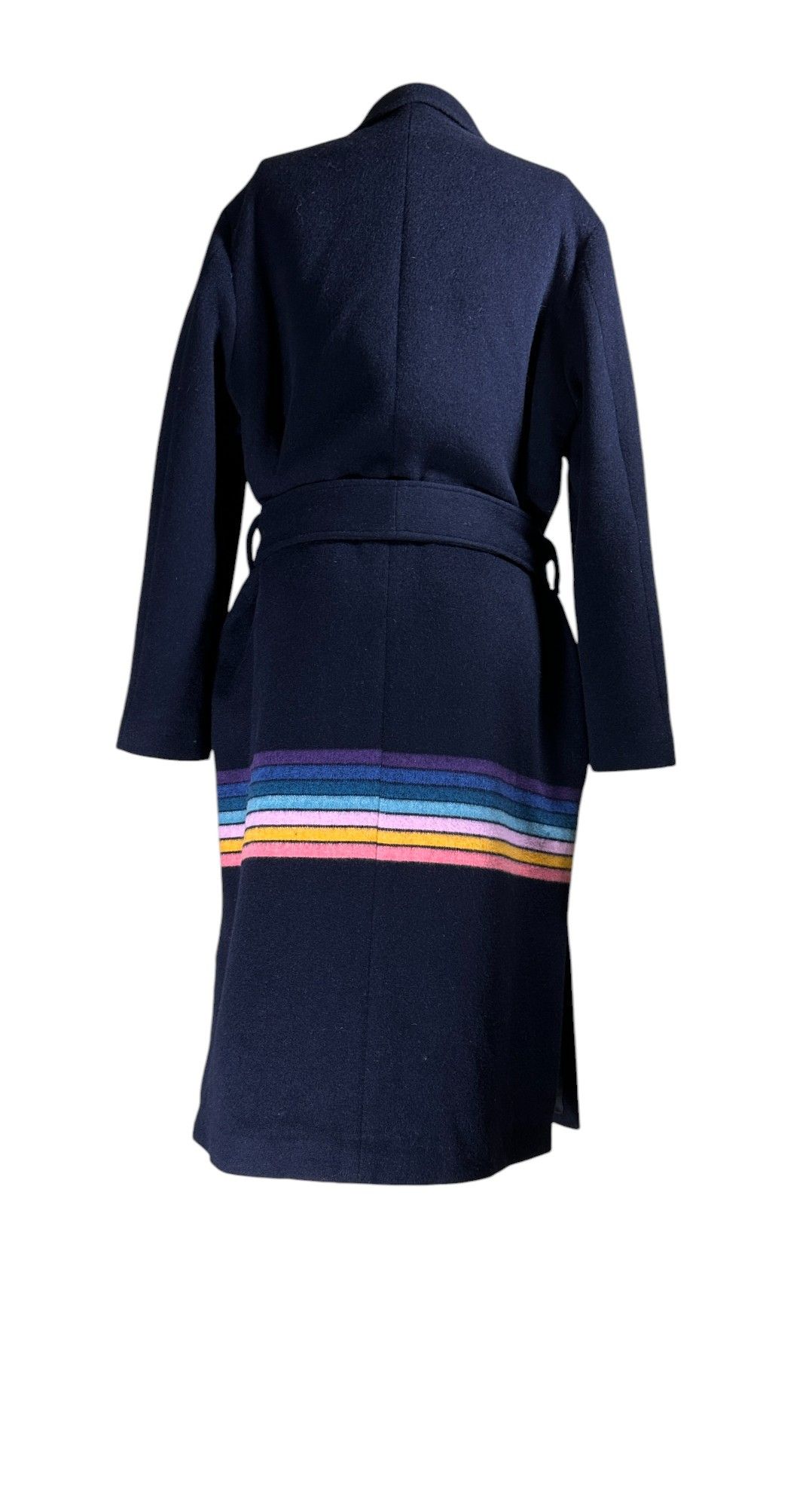 Paul Smith Navy Blue Coat Striped Colors Size M / US 6-8 / IT 42-44 - 4 Thumbnail