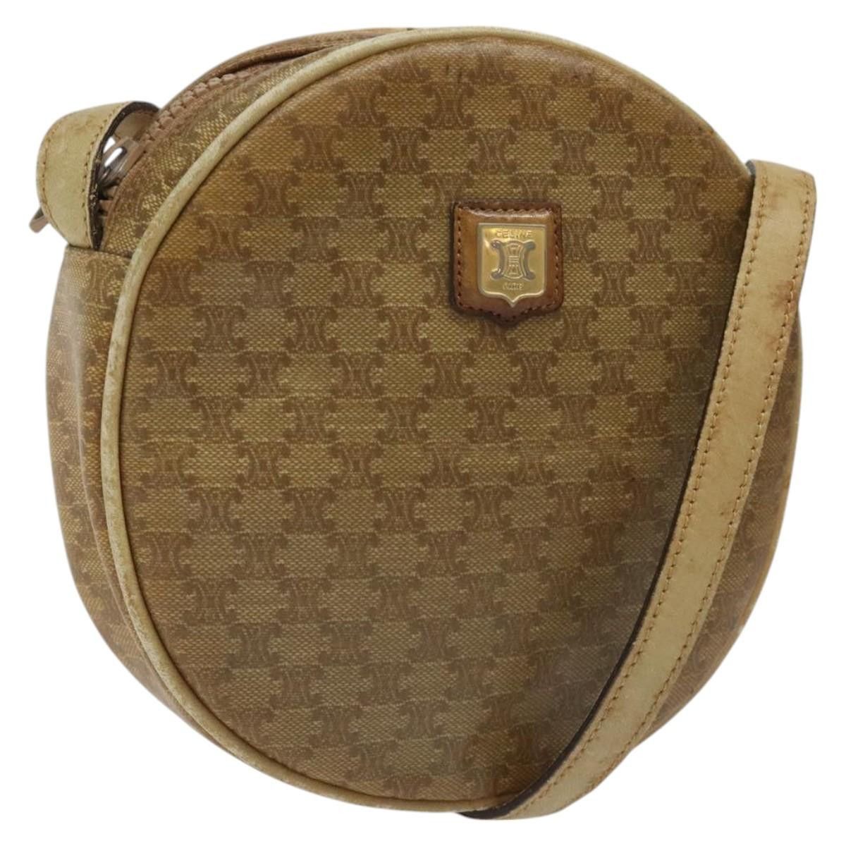 Celine CELINE Macadam Canvas Shoulder Bag Brown Size ONE SIZE - 1 Thumbnail