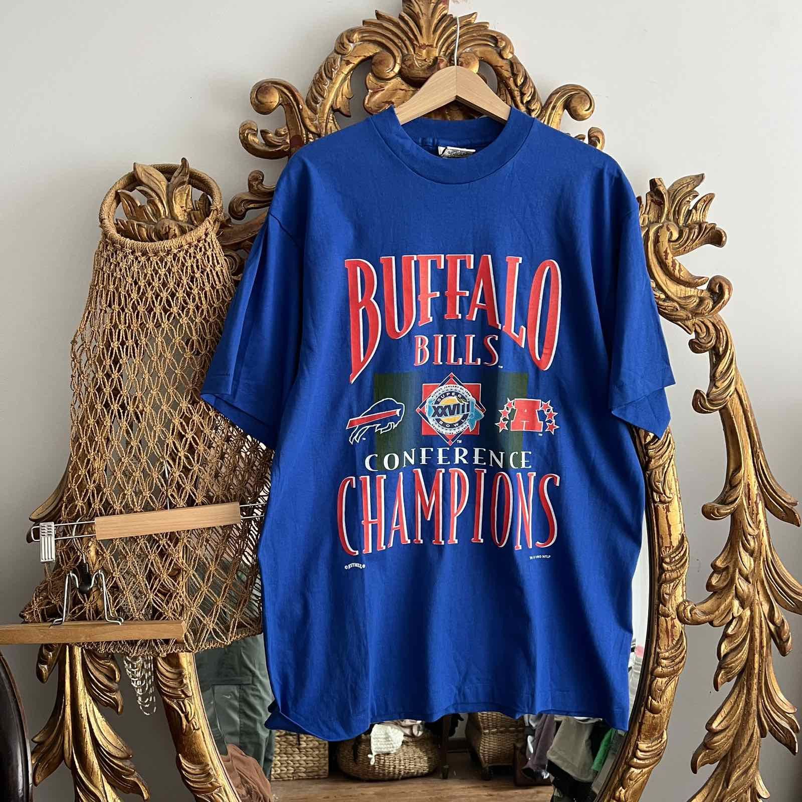 NFL Superbowl Vintage Buffalo Bills NFL Big Logo Nutmeg Size US XL / EU 56 / 4 - 1 Thumbnail
