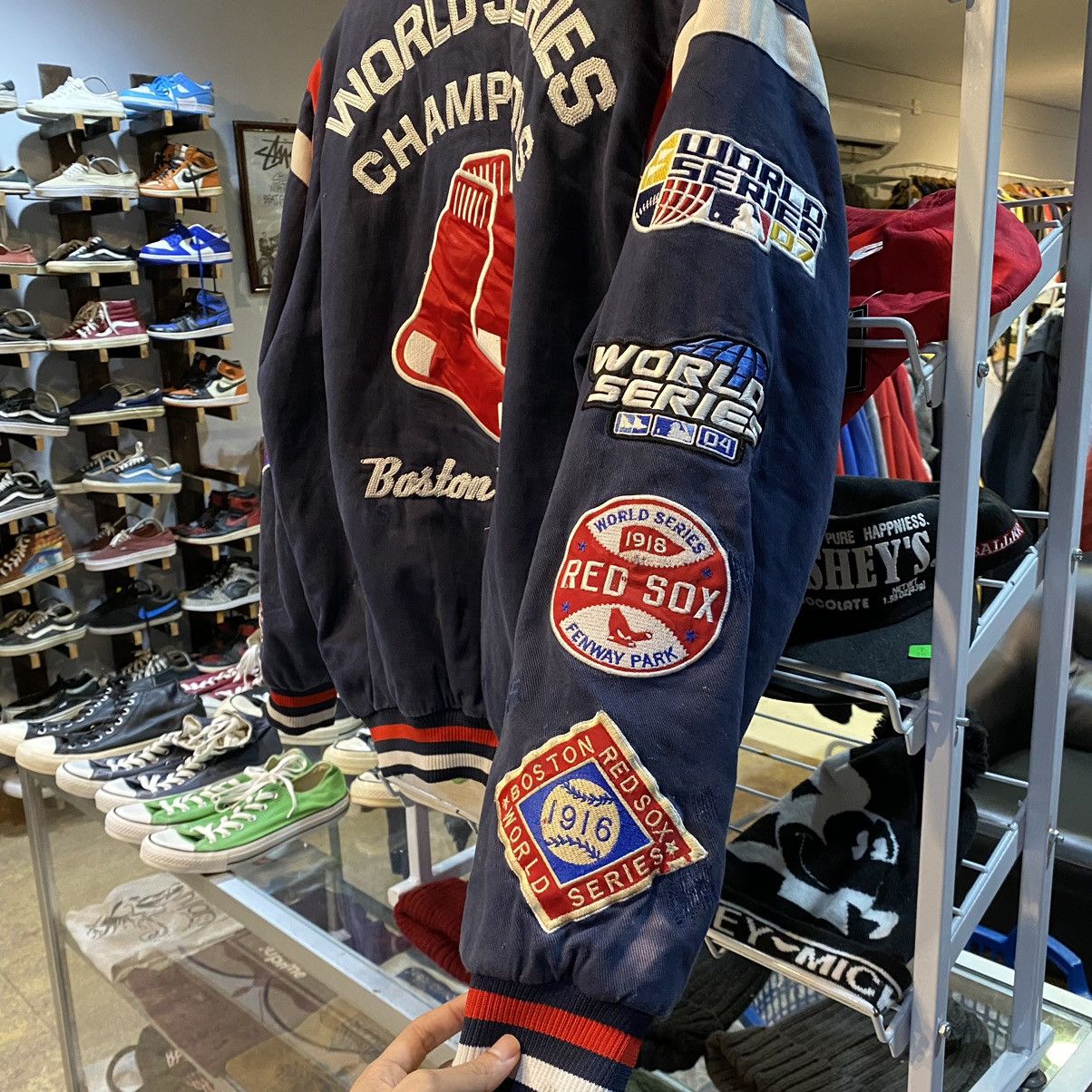 MLB × Vintage Vintage Y2K Boston Red Sox World Series Champ Varsity Jacket Size US M / EU 48-50 / 2 - 10 Thumbnail