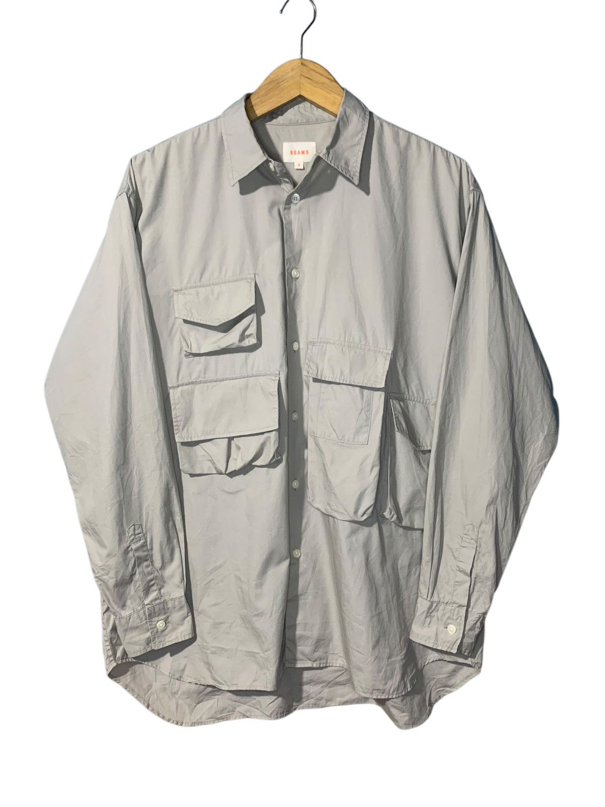Beams Plus SS19 BEAMS 3D multi pocket cargo shirt tactical oversized Size US L / EU 52-54 / 3 - 1 Thumbnail