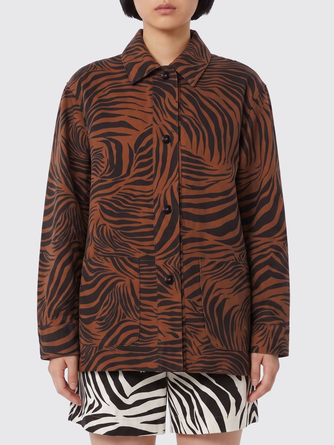 Max Mara Max Mara Shirt Woman Brown Size M / US 6-8 / IT 42-44 - 1 Thumbnail