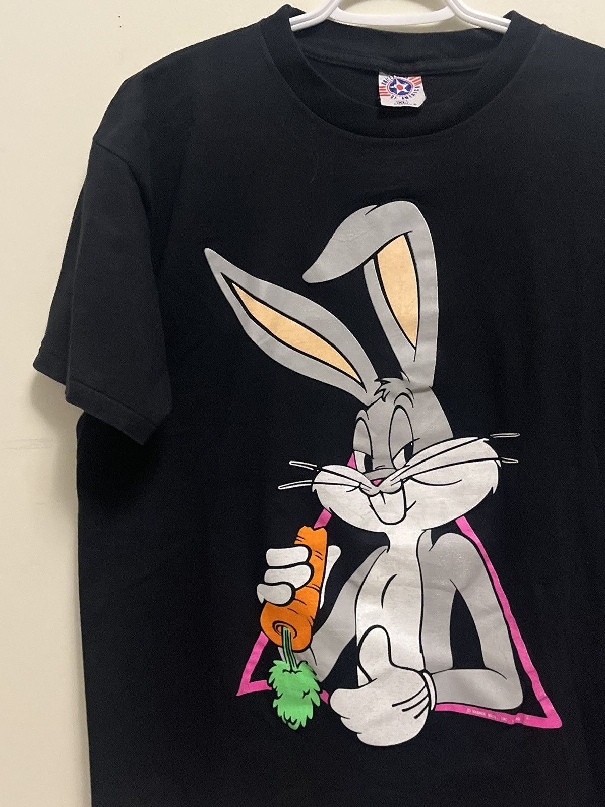 Vintage 1990 Bugs Bunny Looney Tunes Warner Bros T-shirt 90s Size US XL / EU 56 / 4 - 2 Thumbnail