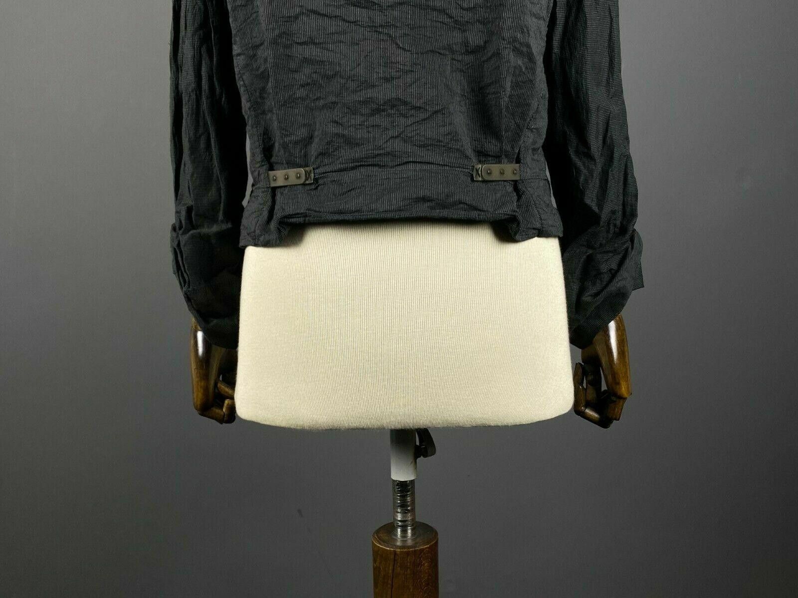 Designer Ladies Marc Cain Sports Black Double Pocket Blouse Shirt Size M / US 6-8 / IT 42-44 - 8 Thumbnail