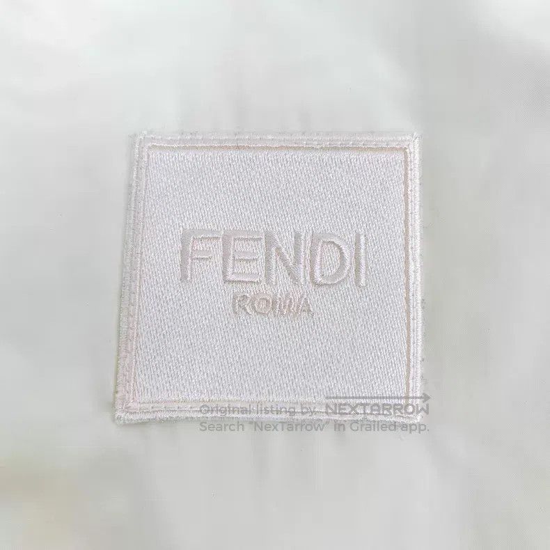 Fendi Fendi Beige Double F Monogram Printed Hooded Zipper Long S Size US M / EU 48-50 / 2 - 5 Thumbnail